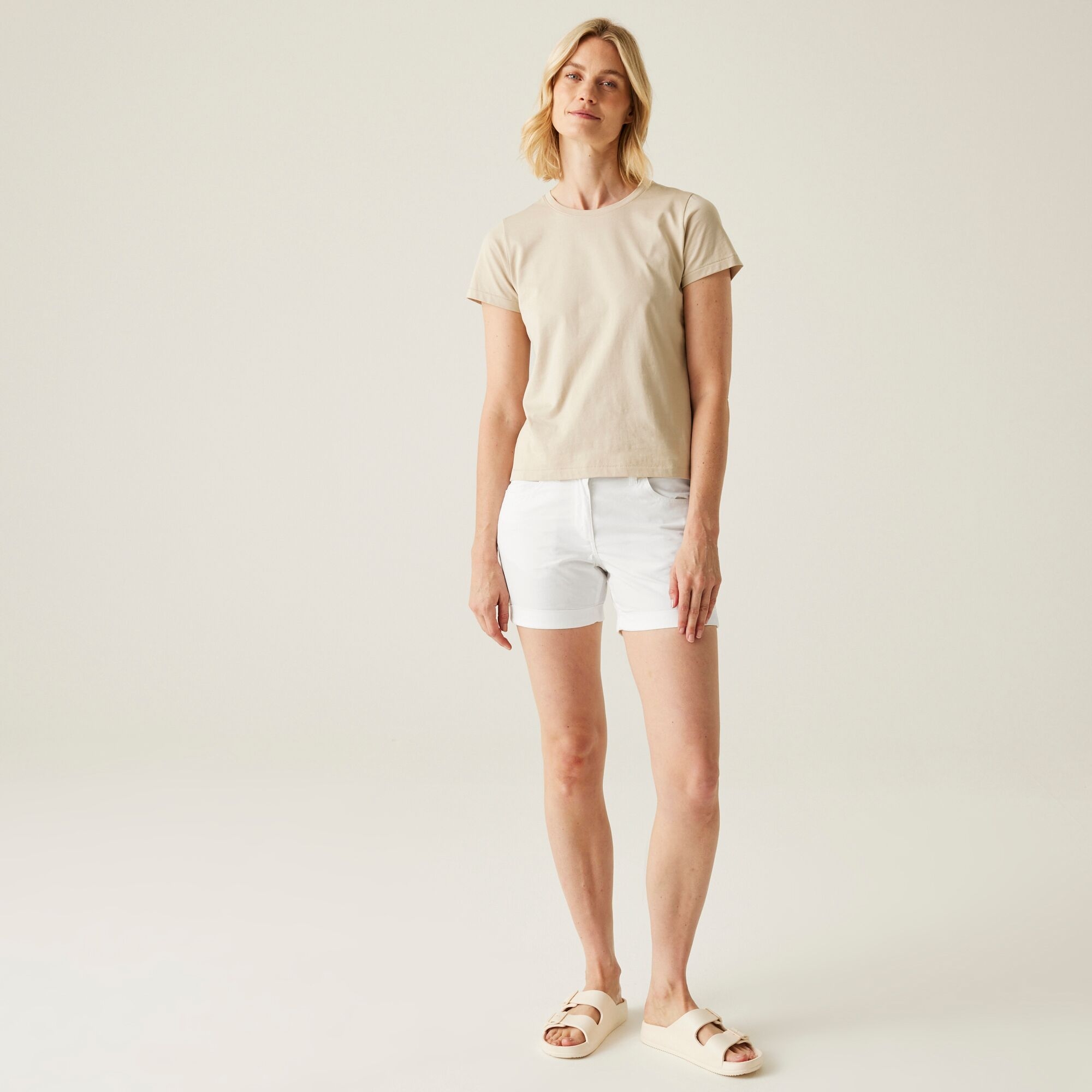 Women's Pemma Casual Chino Shorts | White