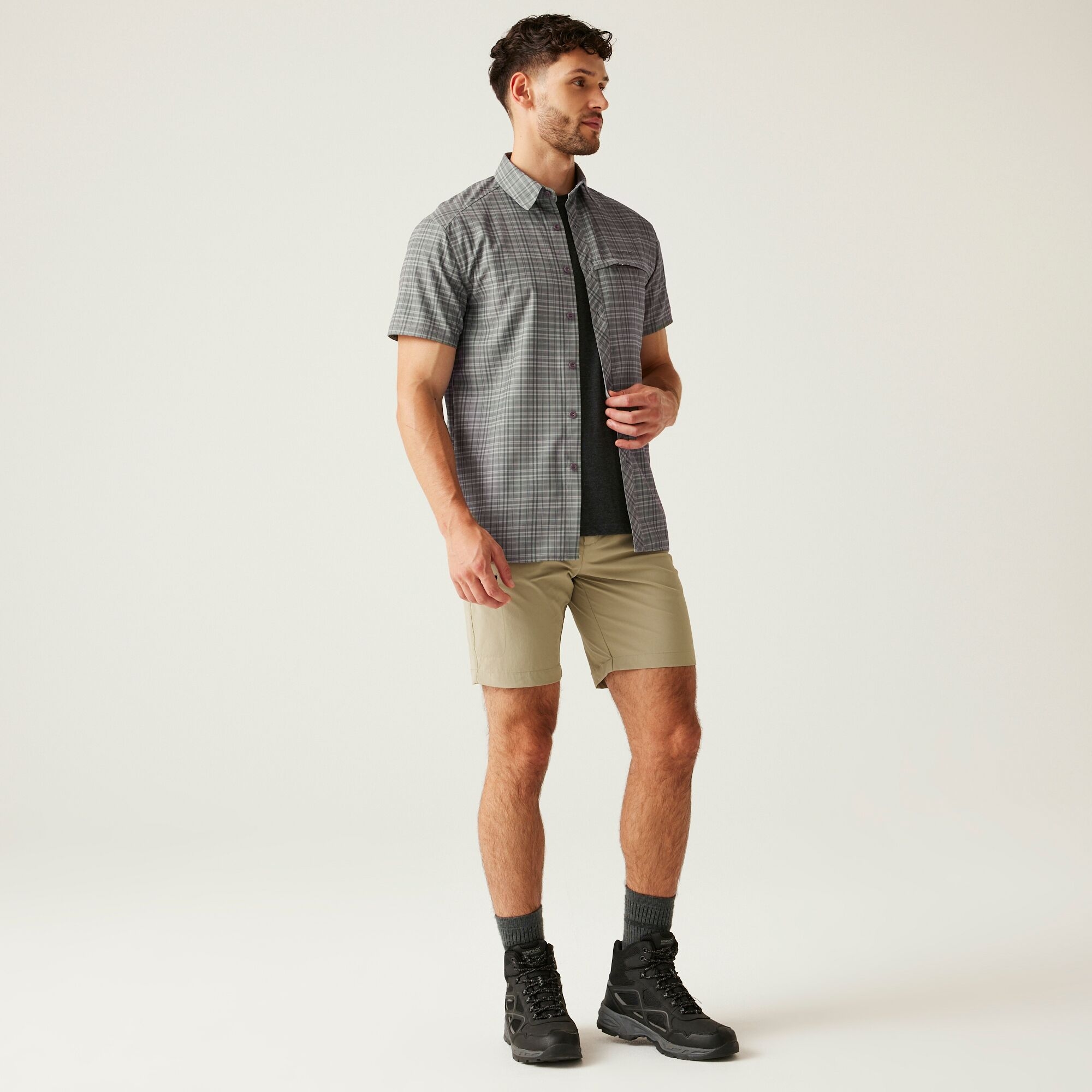 Men's Insect-Repellent Packaway Short Sleeve Shirt | Treetop Check