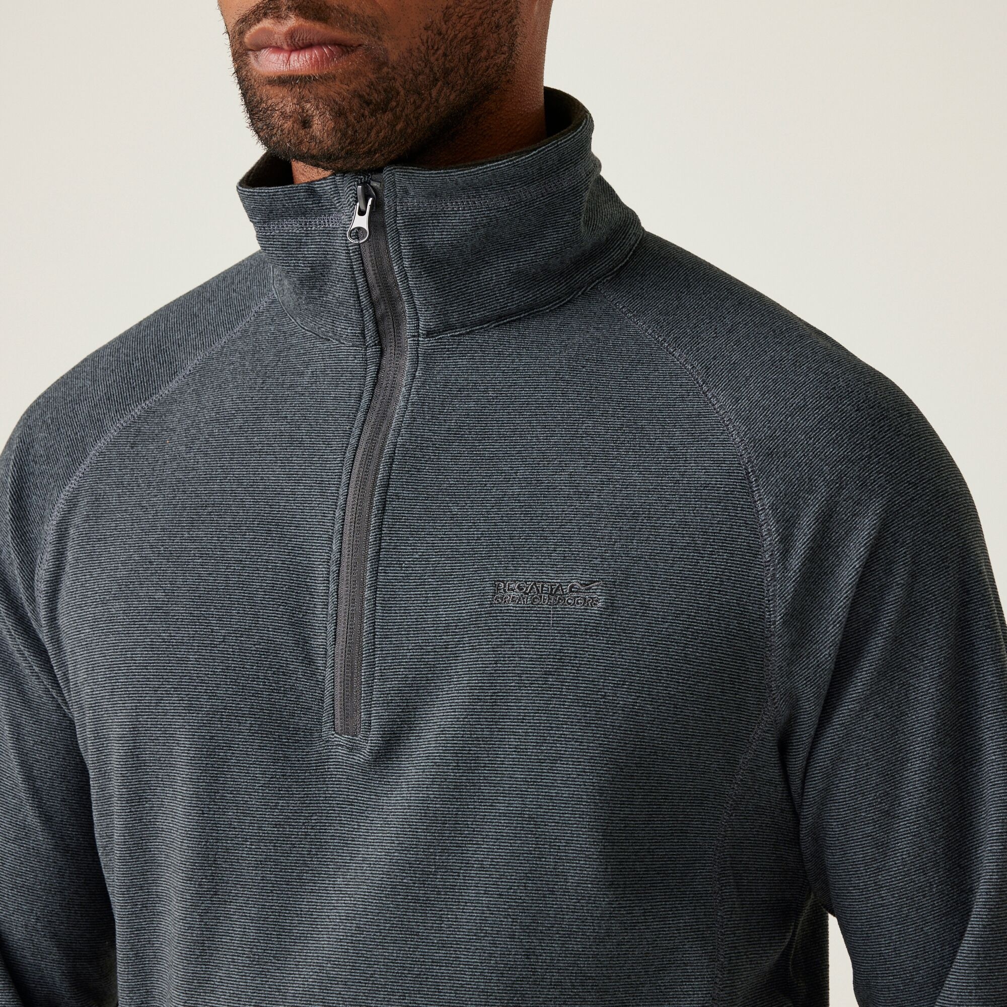Men's Montes Lightweight Half Zip Fleece | Stormy Weather Black