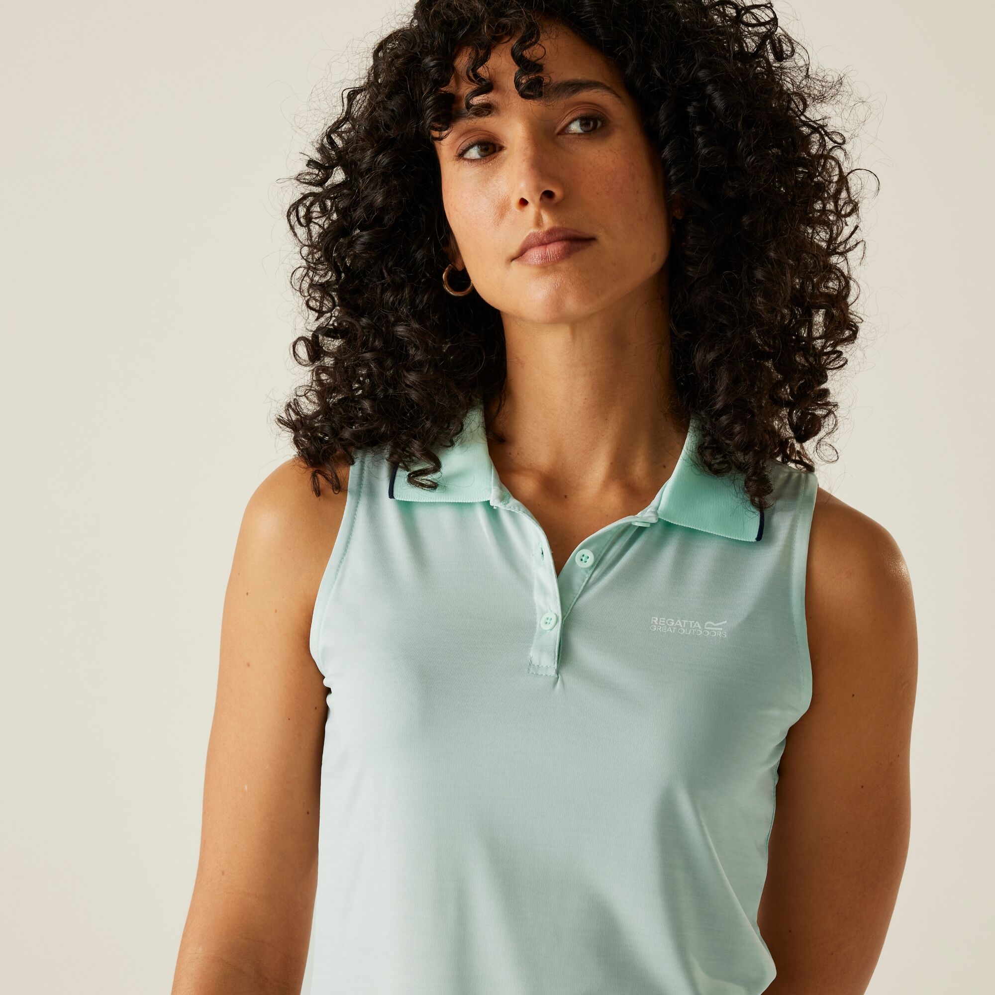 Women's Tima II Polo Vest Top | Icy Morn