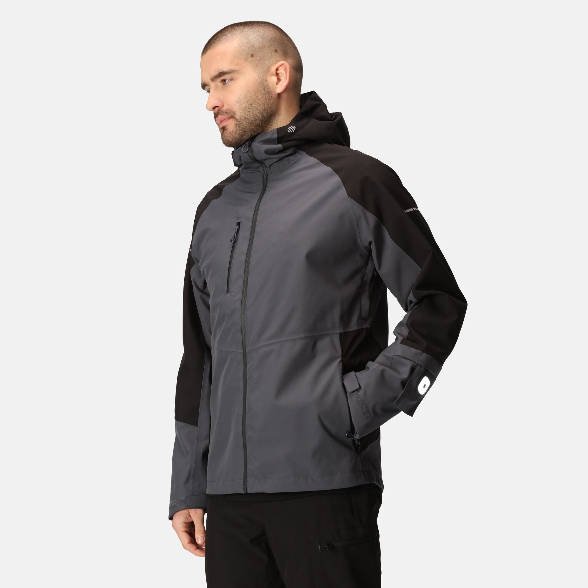 Men's X-Pro Beacon Waterproof Jacket | Seal Grey Black