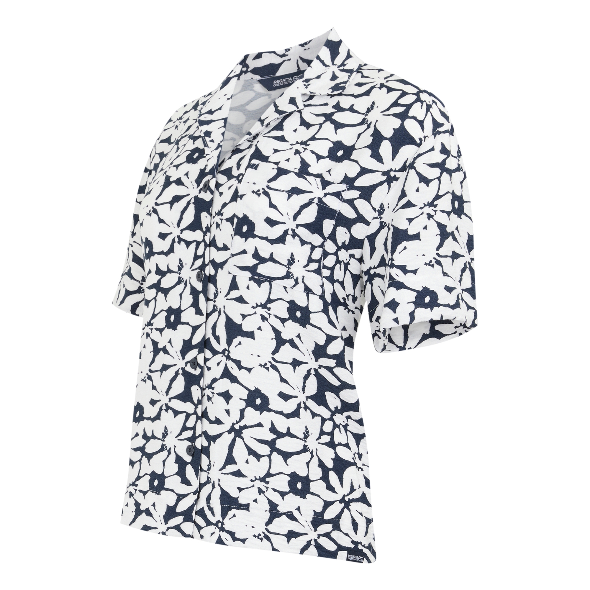 Women's Salise Lightweight Shirt | Navy White Large Floral