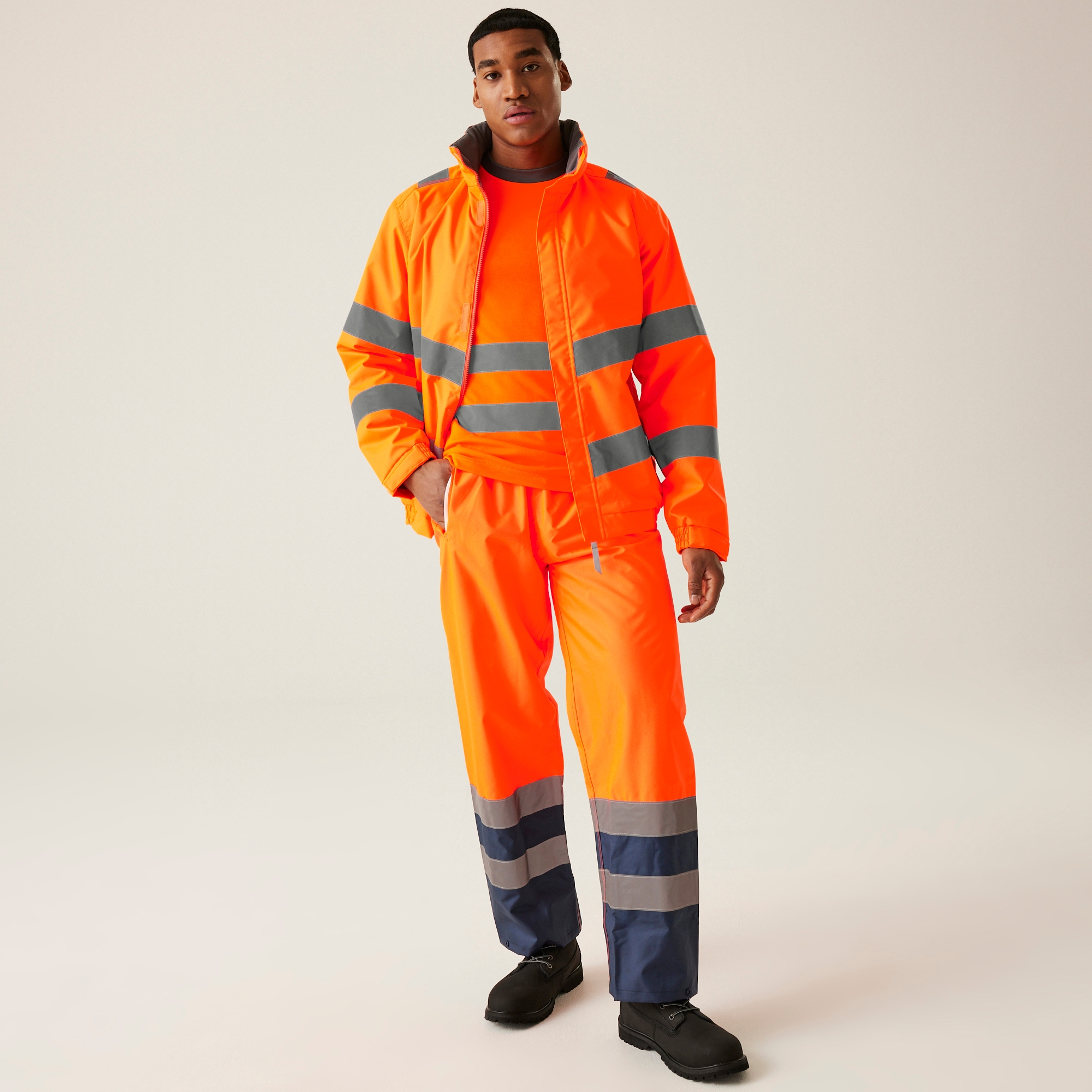 Men's Hi-Vis Pro Contract Dover Jacket | Orange