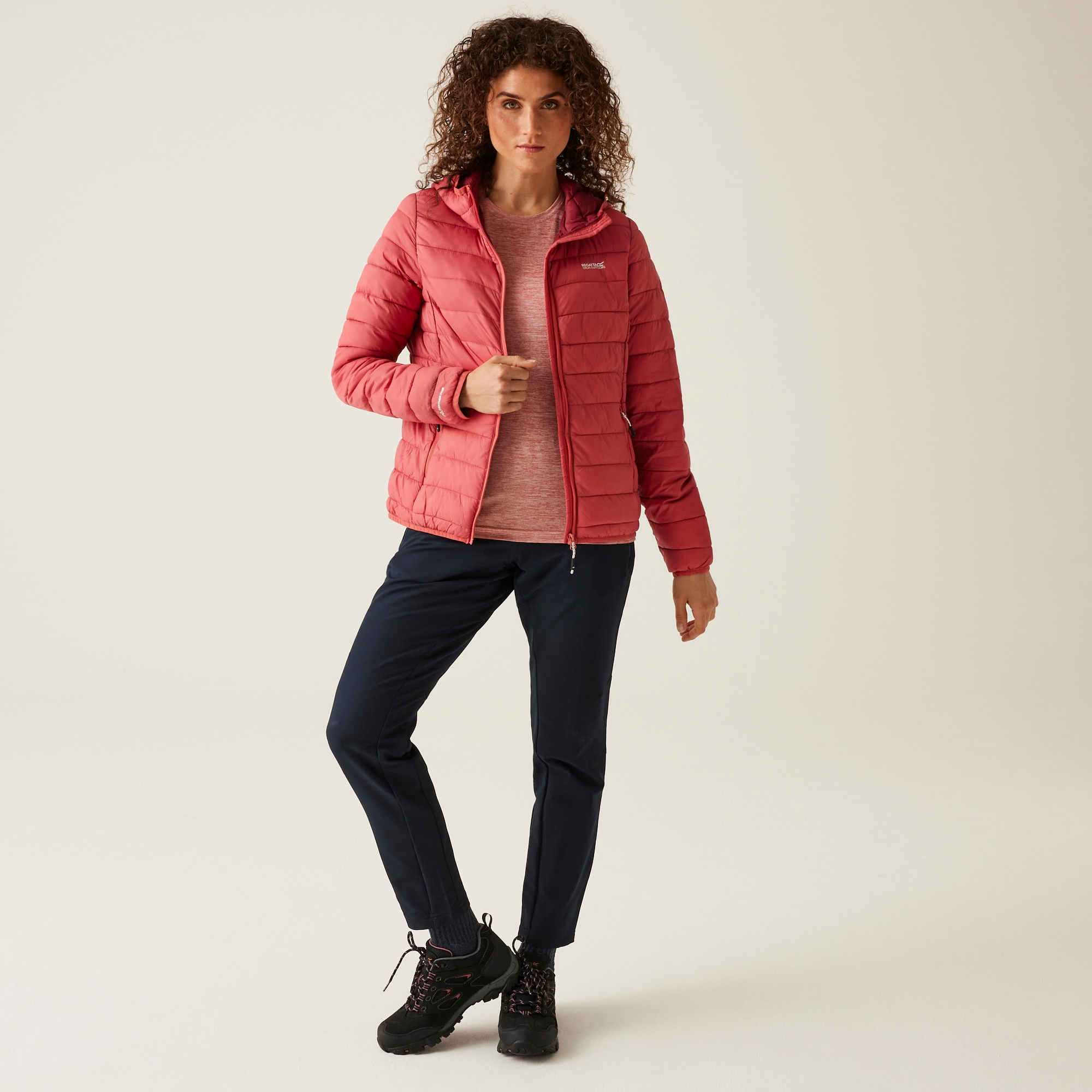 Women's Hooded Marizion Quilted Jacket | Mineral Red