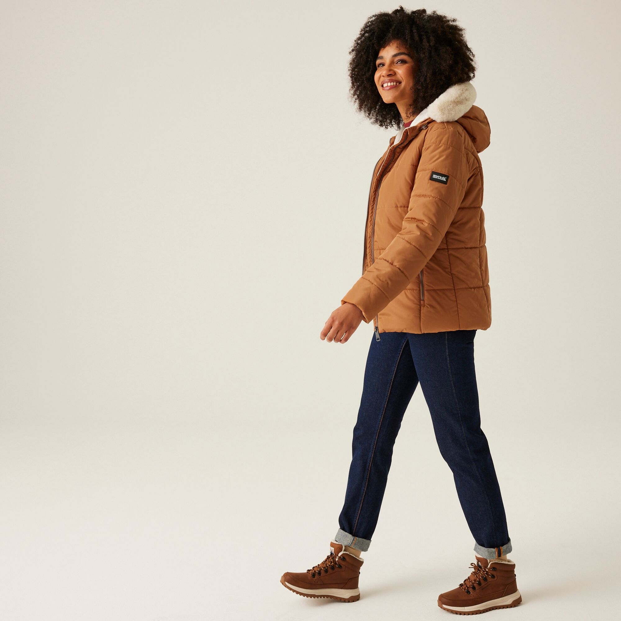 Women's Winnie Quilted Jacket | Bran Brown