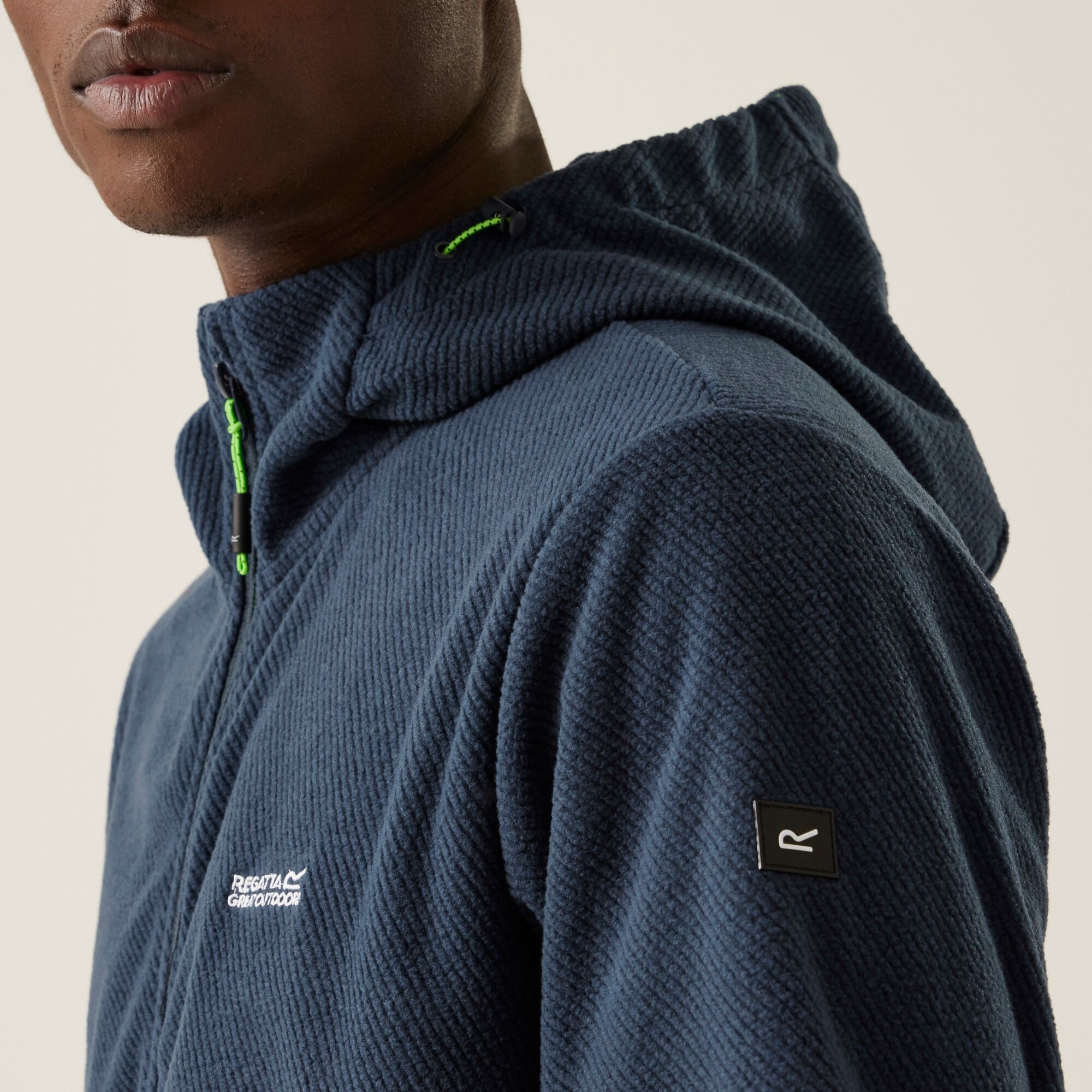 Men's Tahill Full Zip Fleece | Navy Green Flash