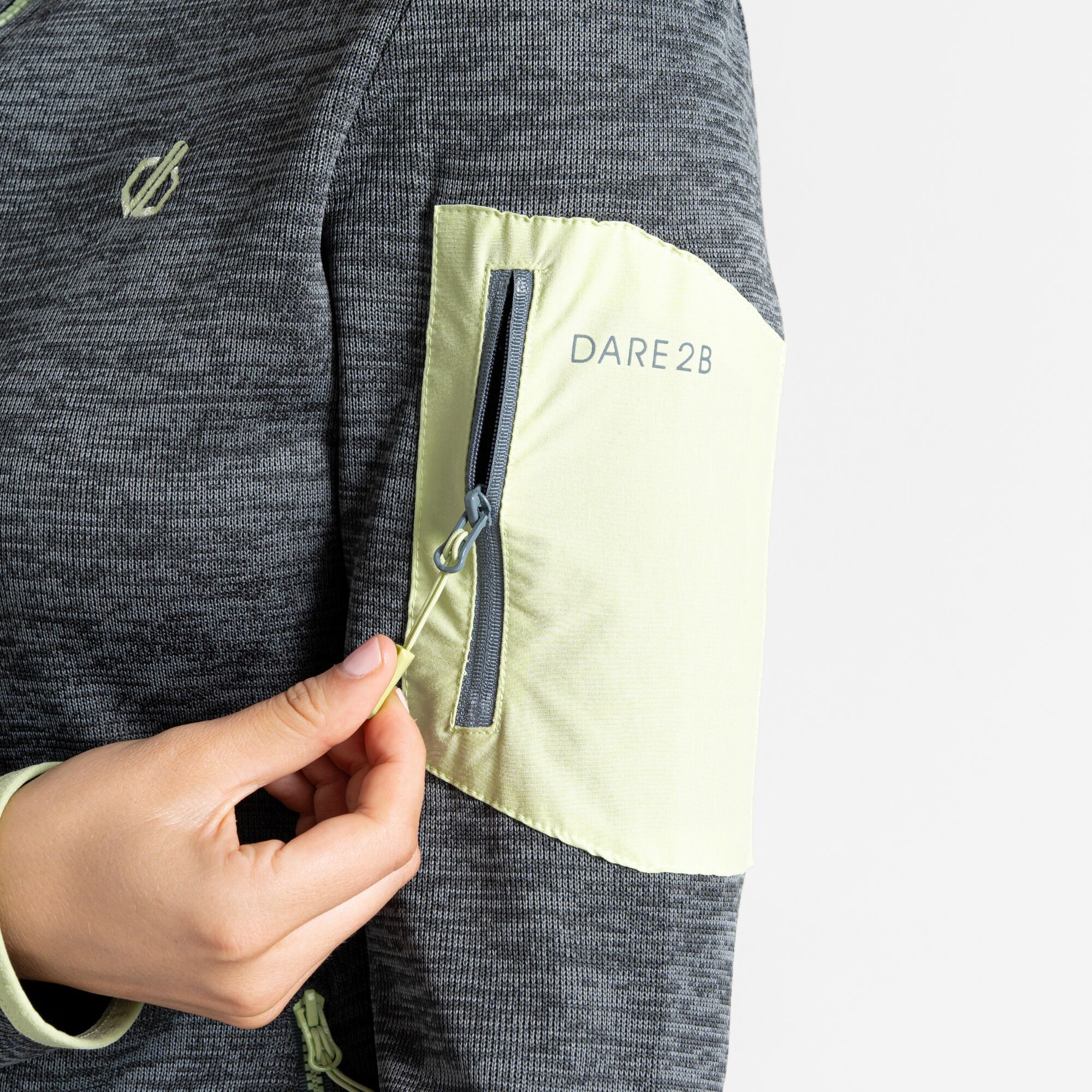 Women's Torrek Mountain Zip Through Fleece | Stormy Weather & Butterfly Green