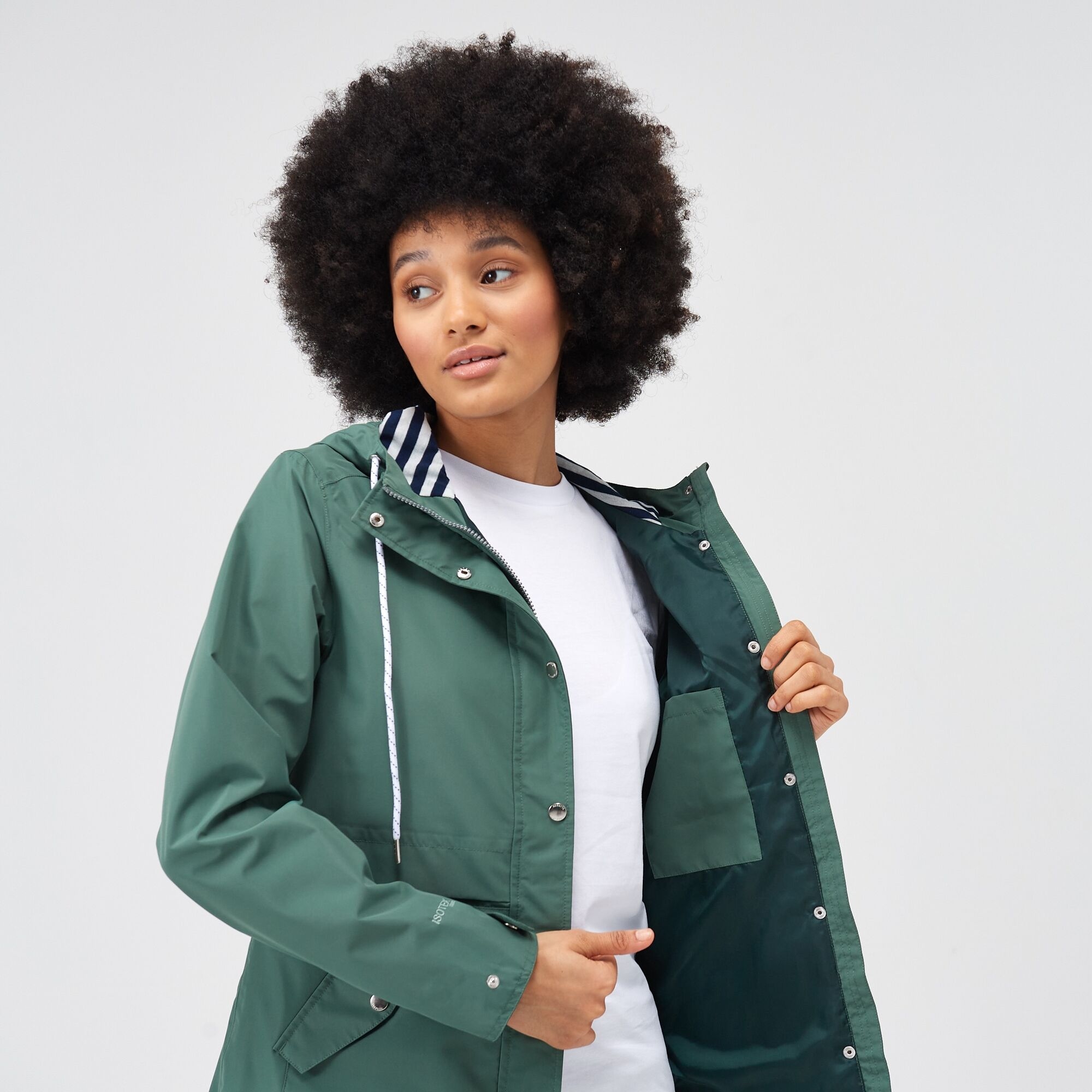 Women's Bayla Waterproof Rain Jacket | Dark Forest Green