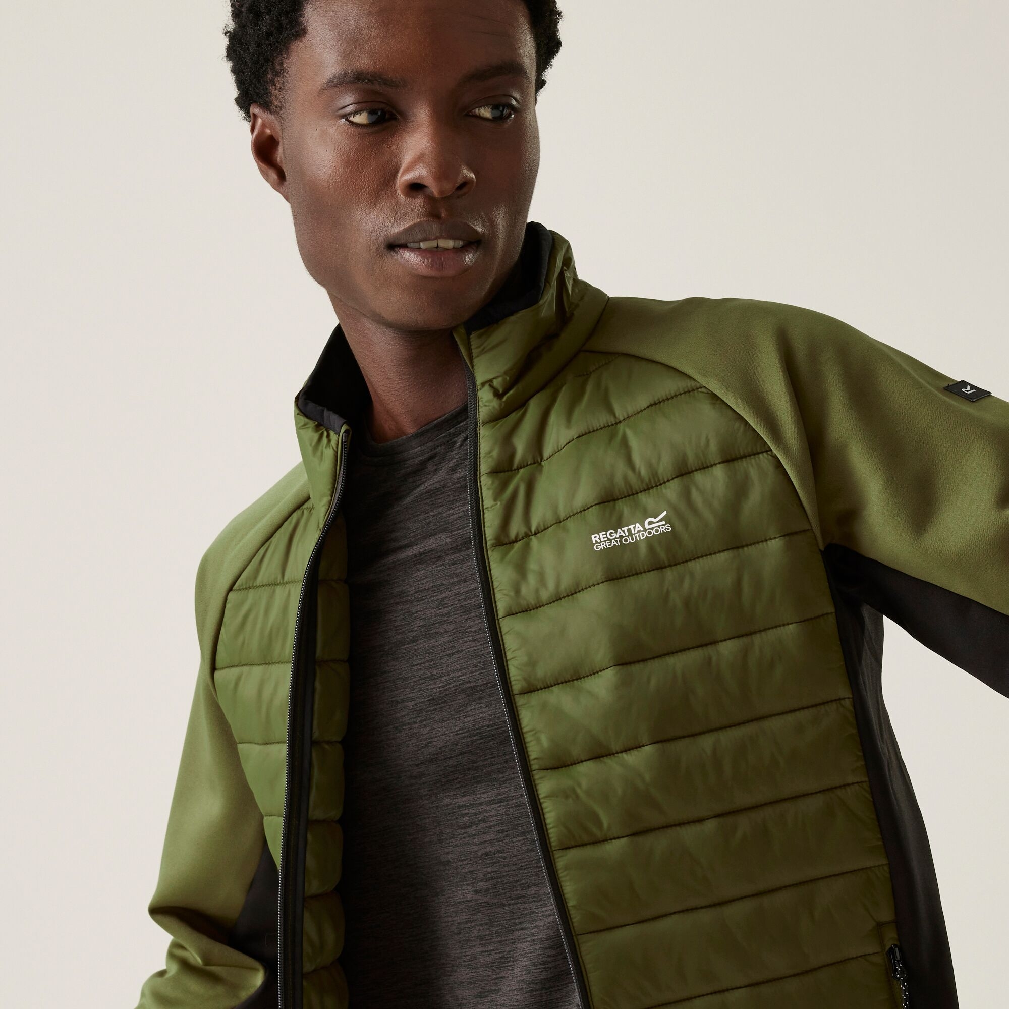 Men's Clumber IV Hybrid Jacket | Nephrite Green Black