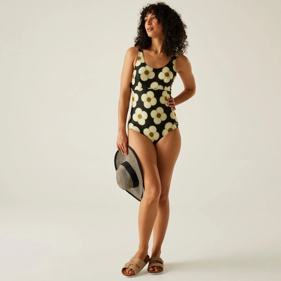 Orla Kiely Swimsuit | Spinning Flower Black