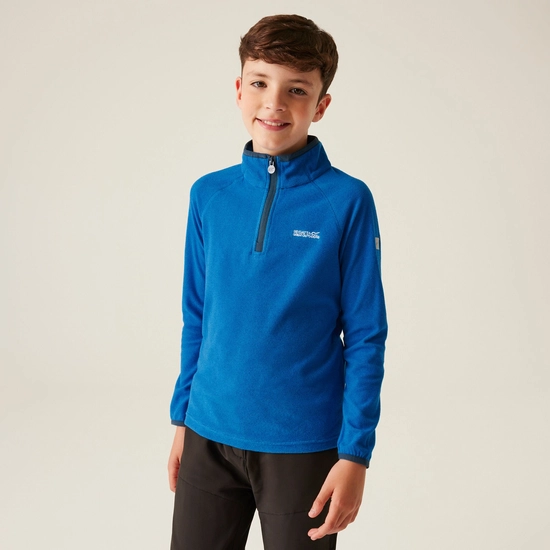 Kids' Loco Half Zip Fleece | Light Steel