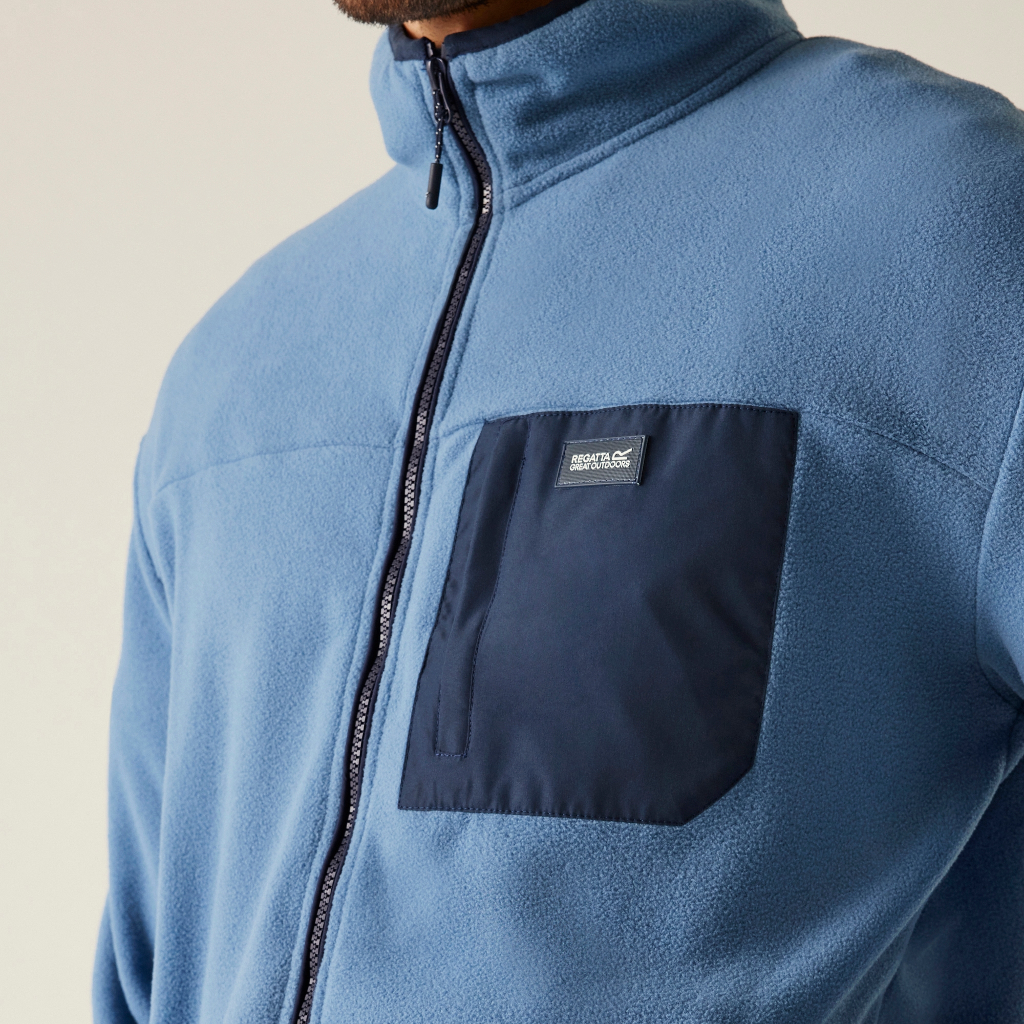 Men's Frankie Full Zip Fleece | Coronet Blue Navy