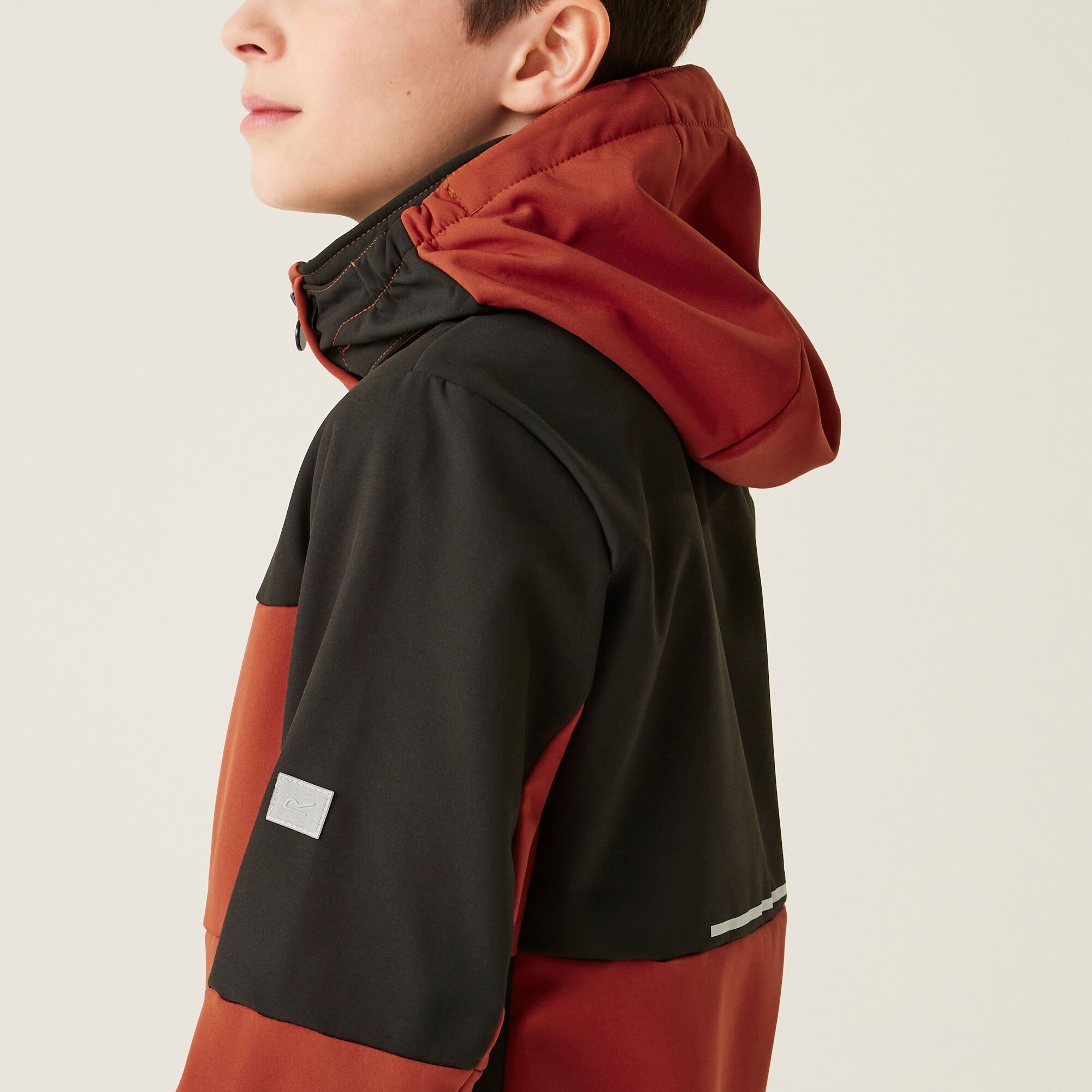 Kids' Haydenbury II Softshell Jacket | Red Ochre Black