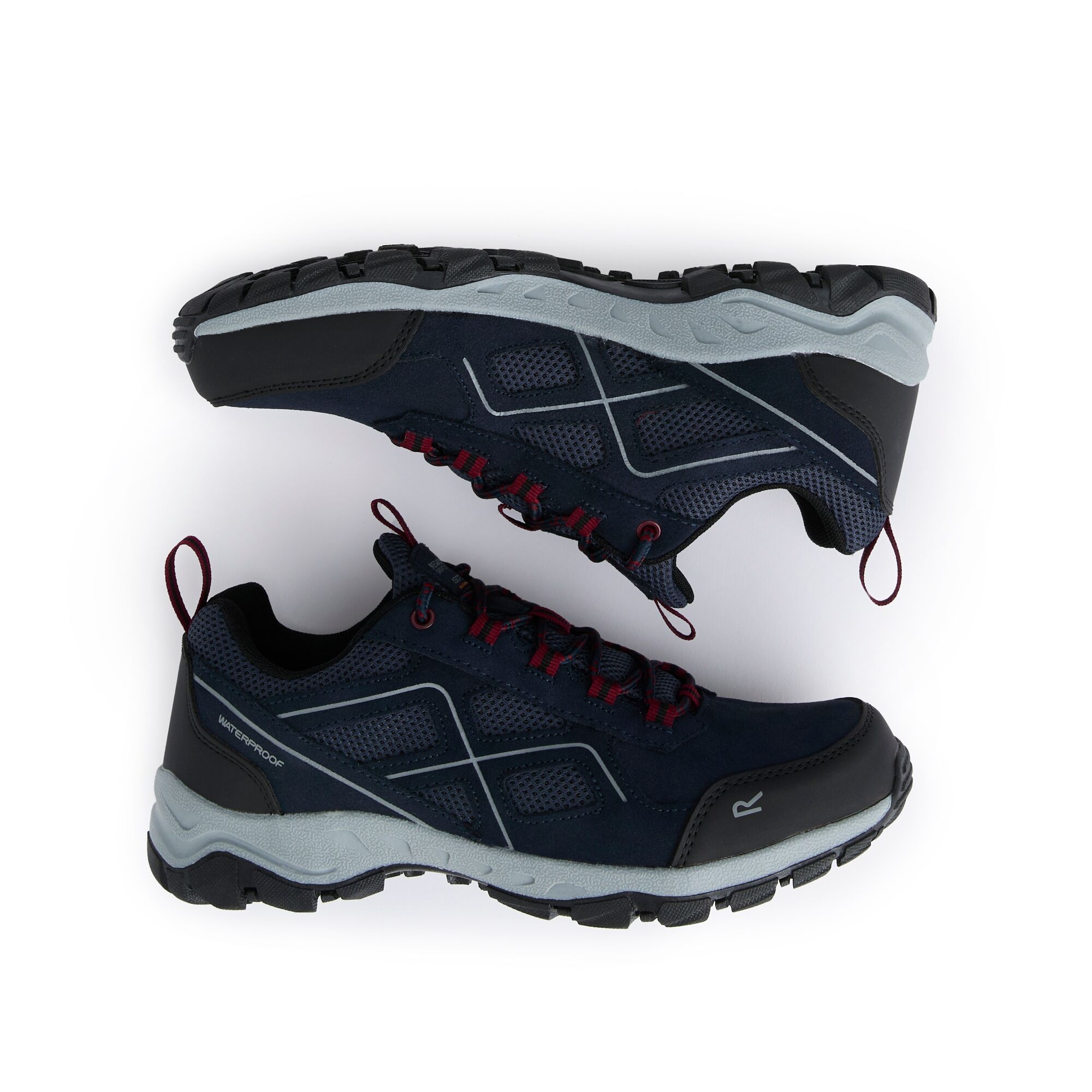 Men's Vendeavour Suede Low Walking Shoes | Navy Rio Red