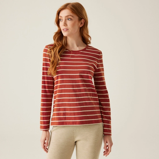 Women's Federica II Long Sleeved T-Shirt | Light Vanilla Navy
