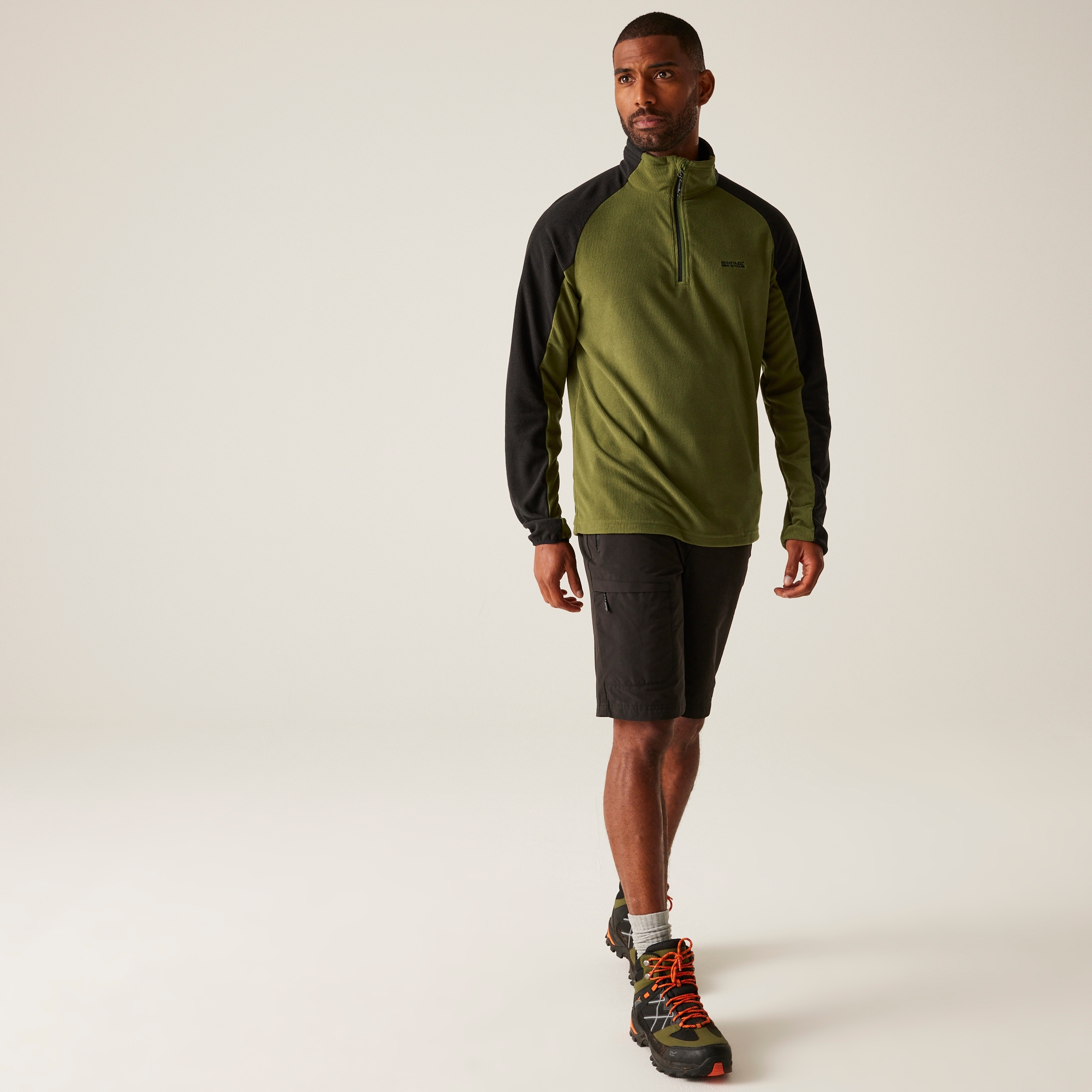 Men's Elson II Lightweight Fleece | Nephrite Green Black