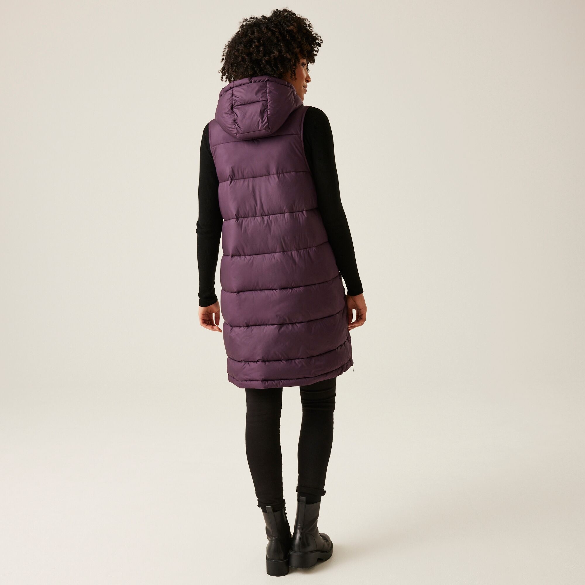 Women's Ganella Quilted Longline Gilet | Deep Plum