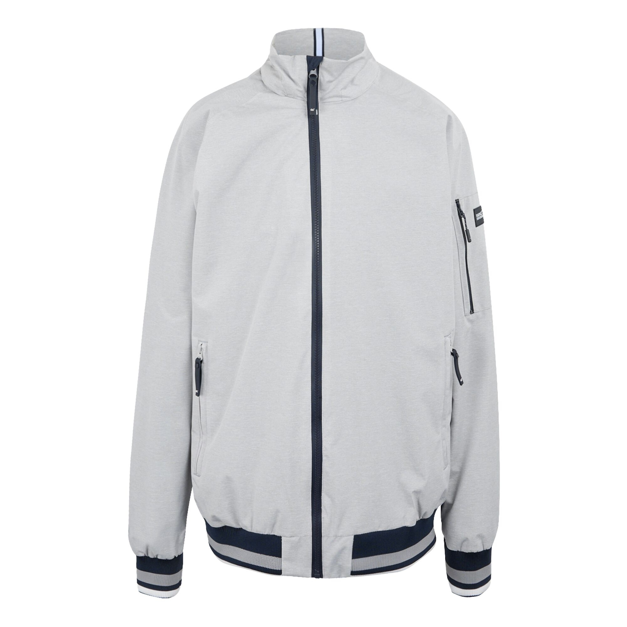 Men's Shorebay III Waterproof Jacket | Silver Grey Linear Stripe
