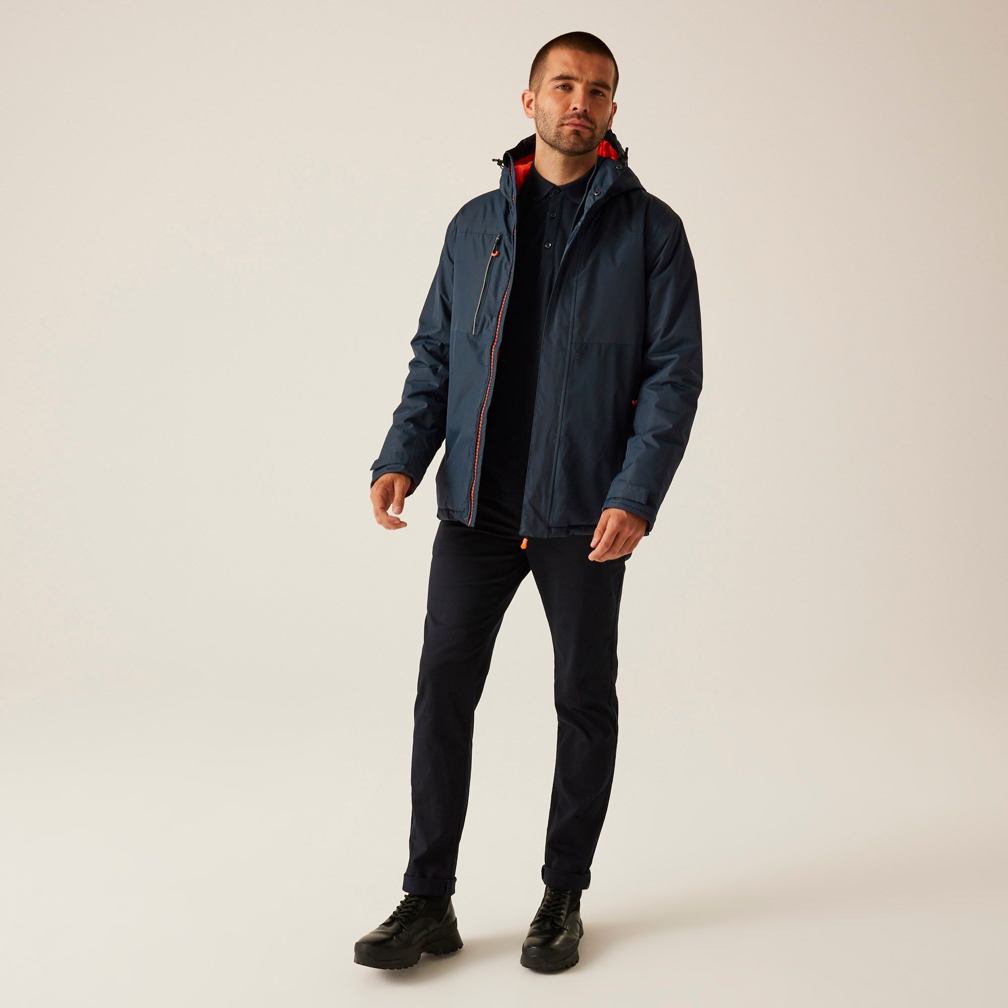 Men's Thermogen Powercell 5000 Waterproof Insulated Hooded Heated Jacket | Navy Magma