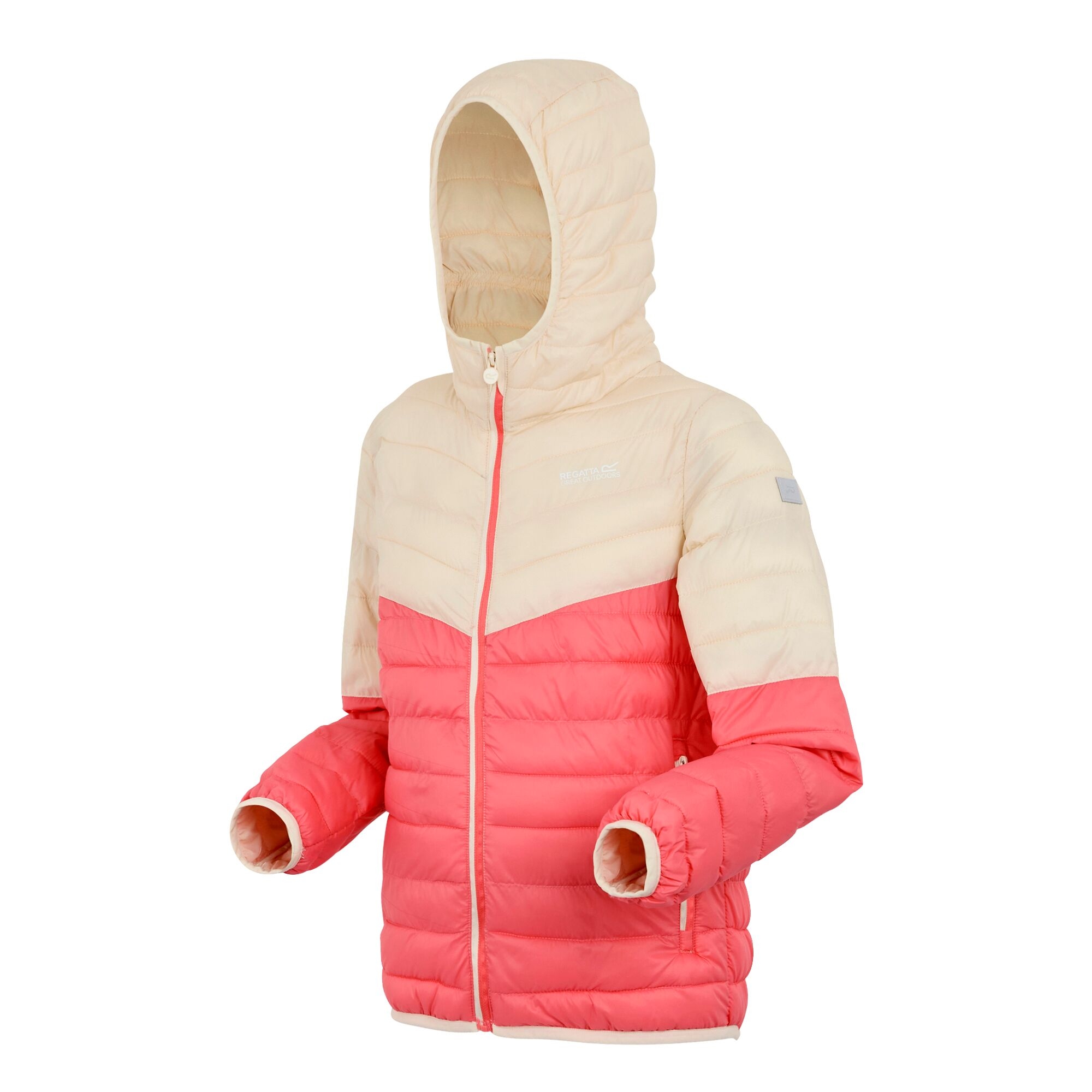 Kids' Hillpack III Hooded Jacket | Peach Bloom Light Vanilla