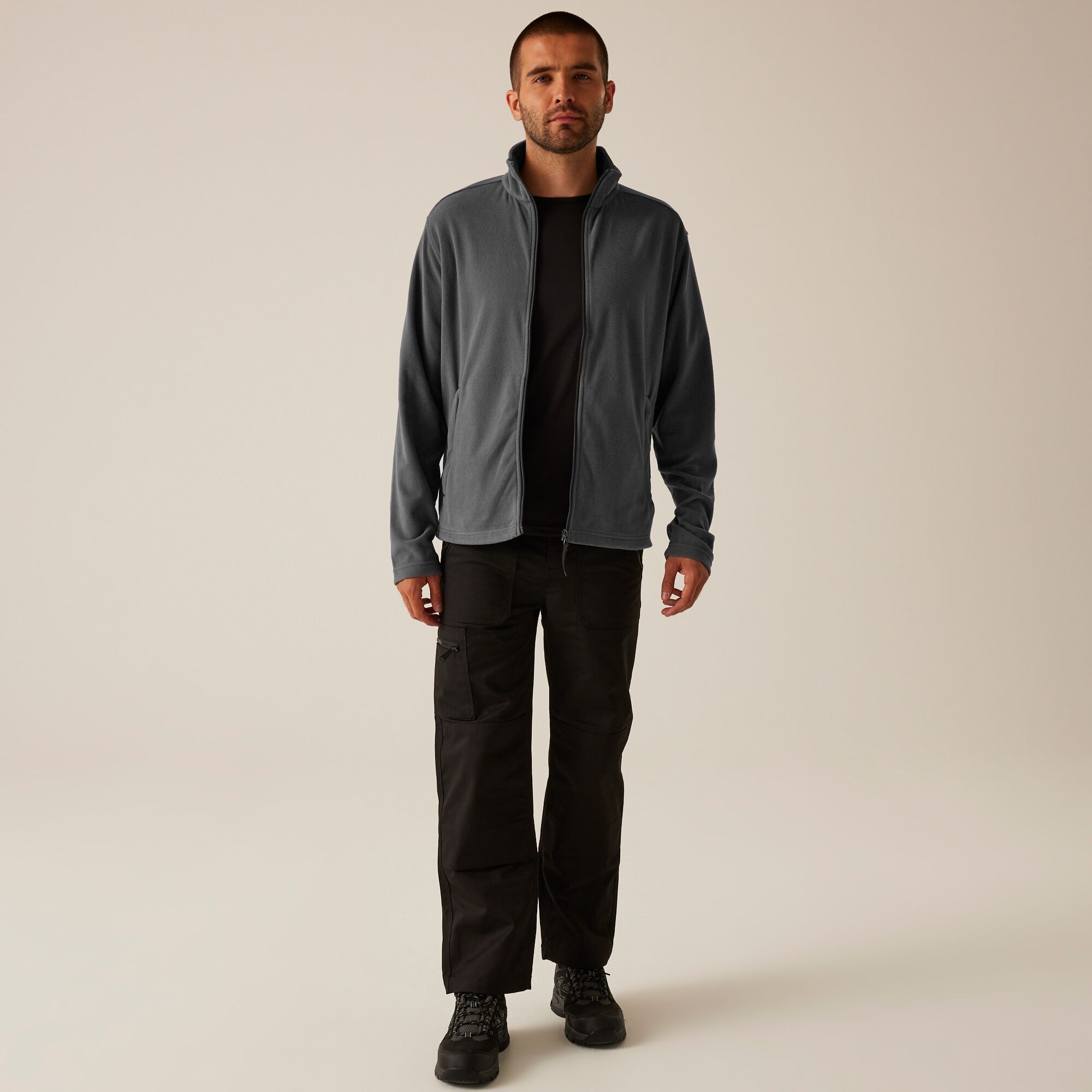 Men's Classic Full Zip Lightweight Microfleece | Seal Grey