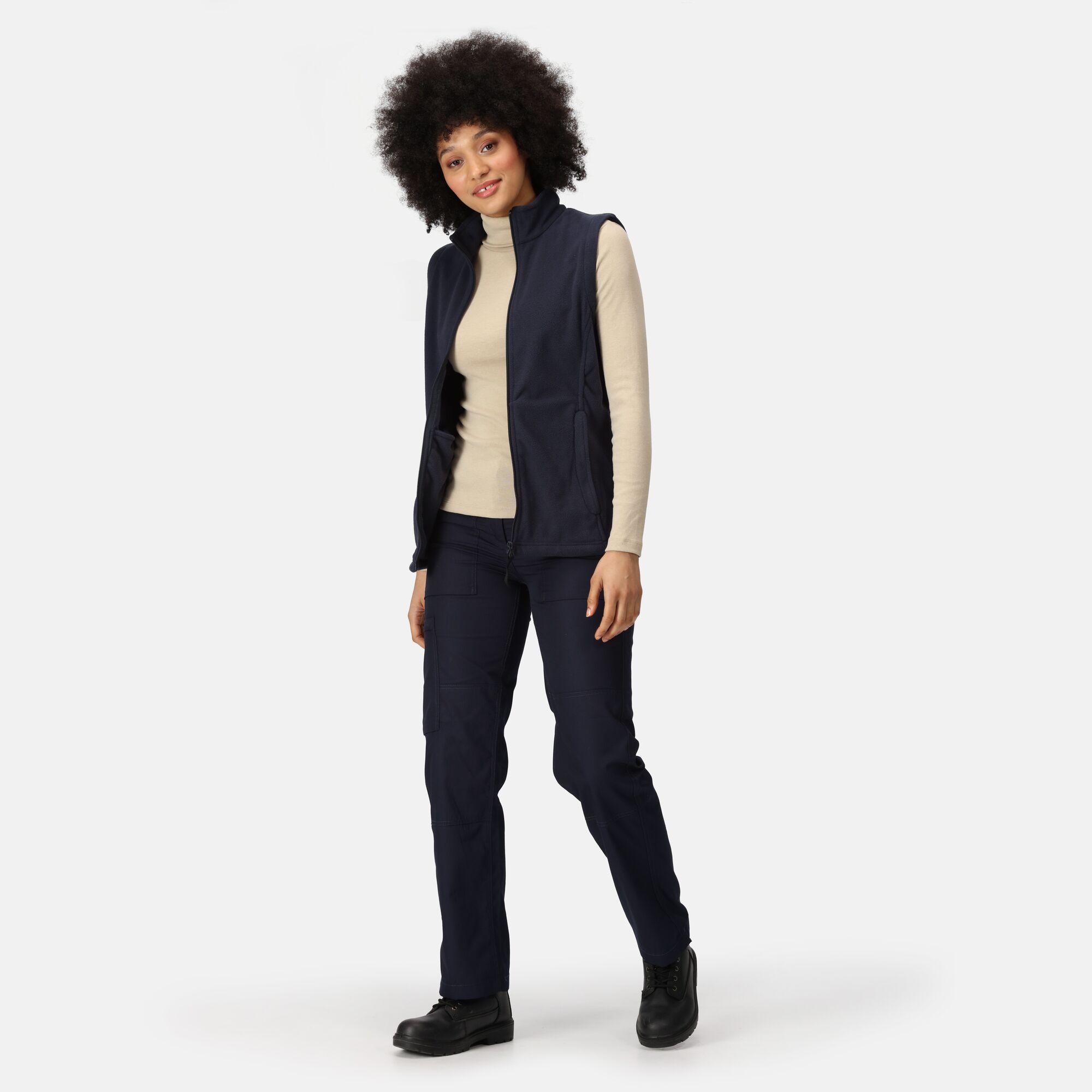 Women's Micro Fleece Bodywarmer | Dark Navy