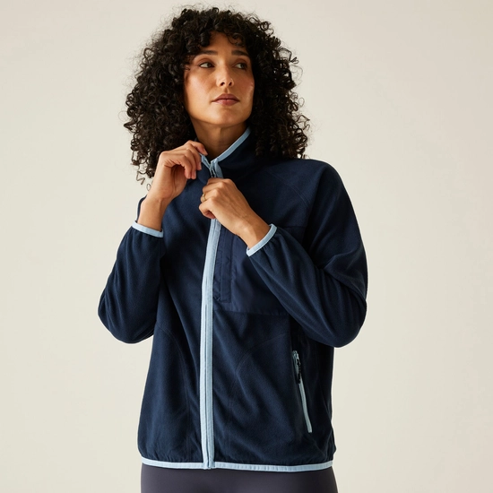 Women's Lilana Full Zip Fleece | Light Vanilla Lilac Thistle