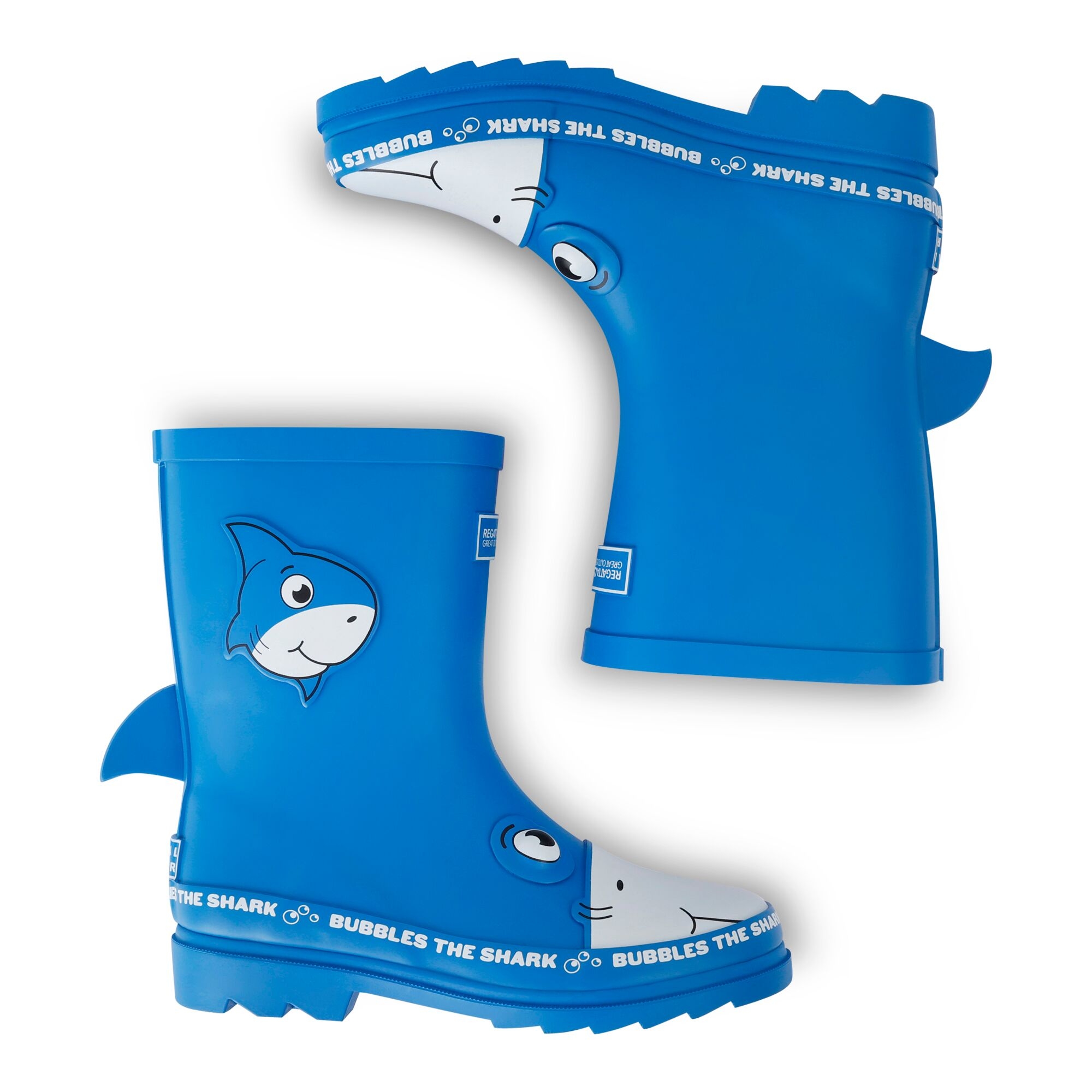 Kids' Mudplay II wellies | Bubbles the Shark Blue