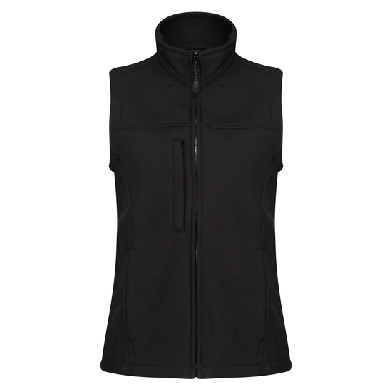 Women's Flux Softshell Body Warmer | Black