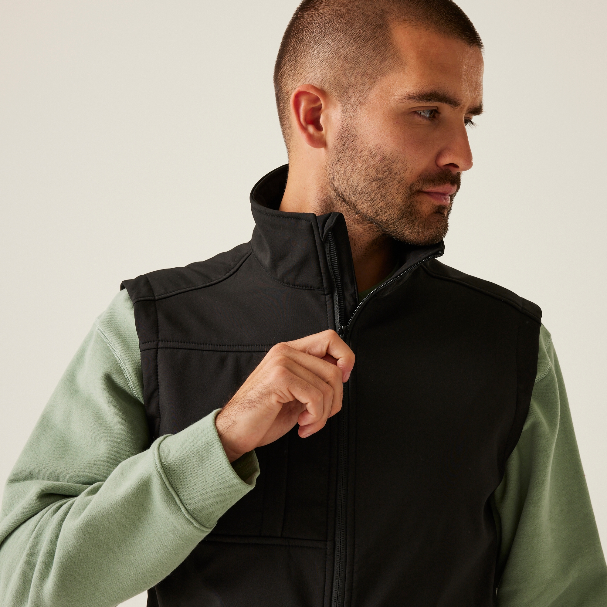 Men's Octagon II 3 Layer Softshell Bodywarmer | Black
