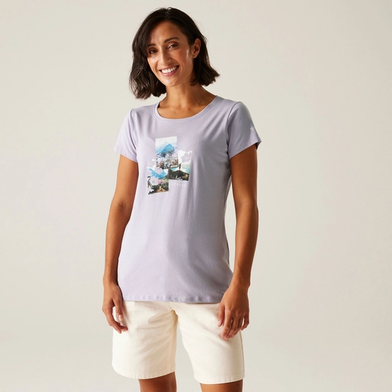 Women's Breezed V T-Shirt | Wisteria
