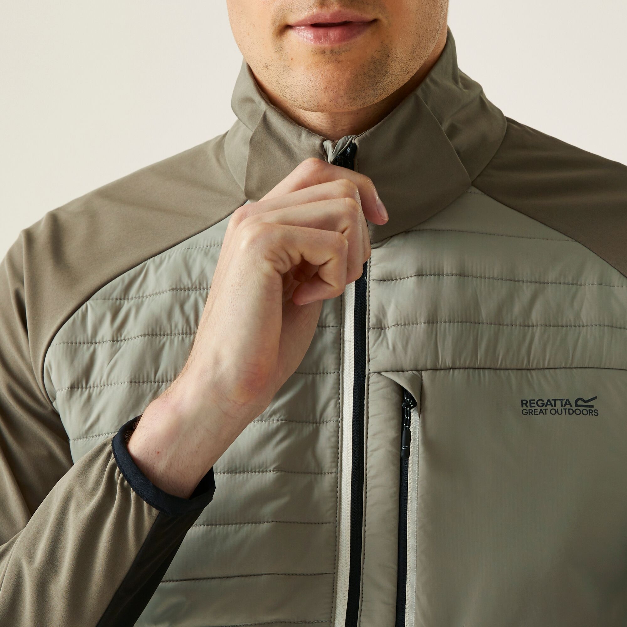 Men's Pro Hybrid II Jacket | Golden Sand Treetop Black