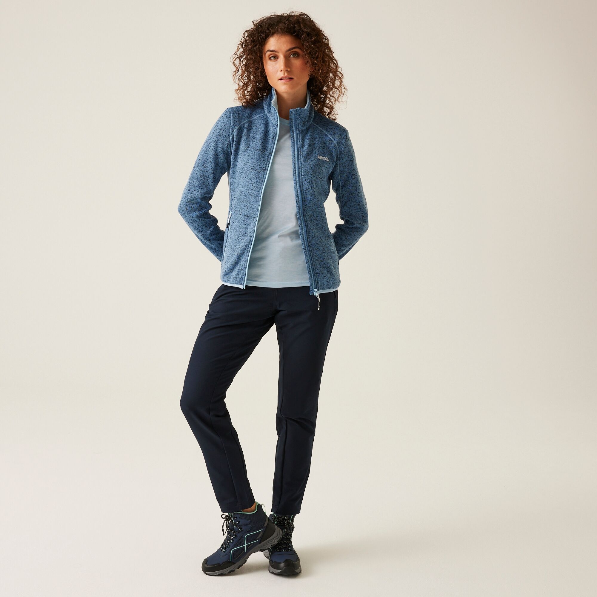 Women's Newhill Full Zip Fleece | Coronet Blue Clear Sky