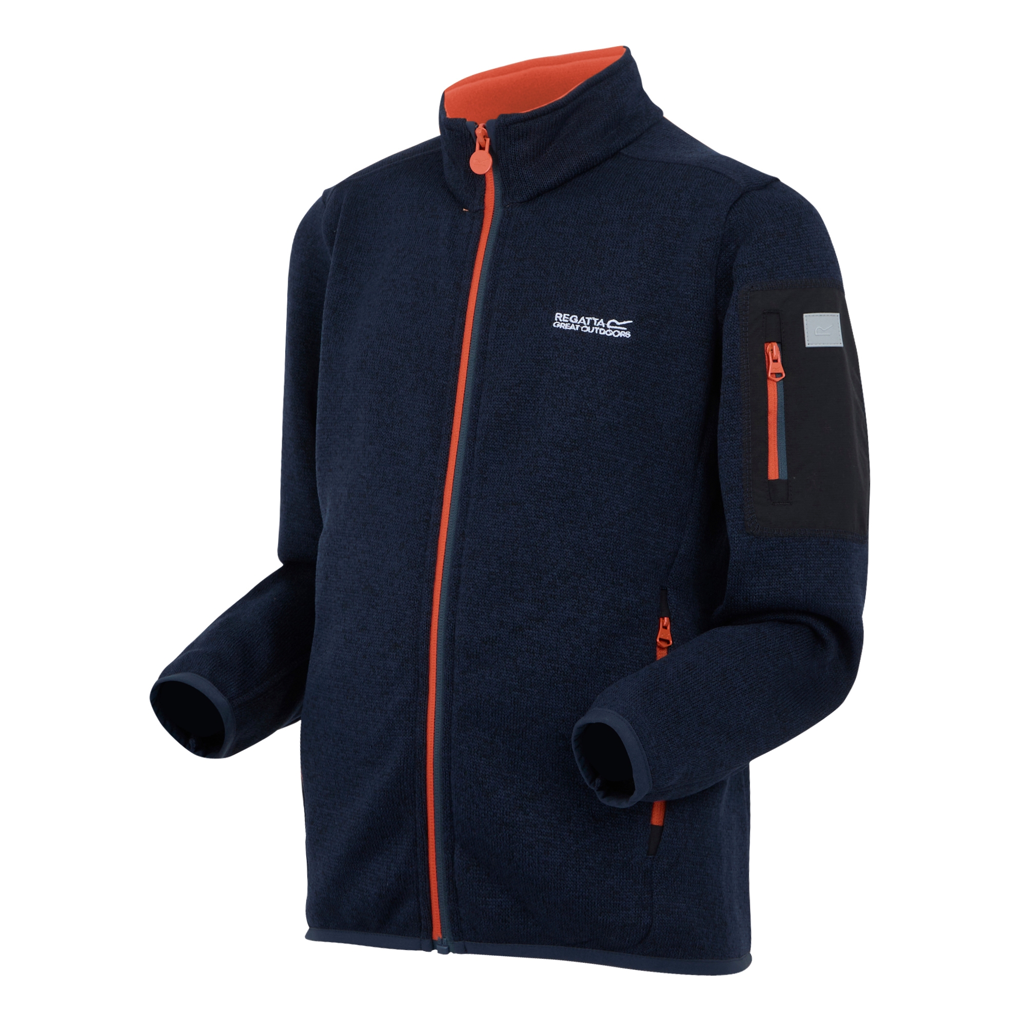 Kids' Newhill Full Zip Fleece | Midnight Tangerine Tango
