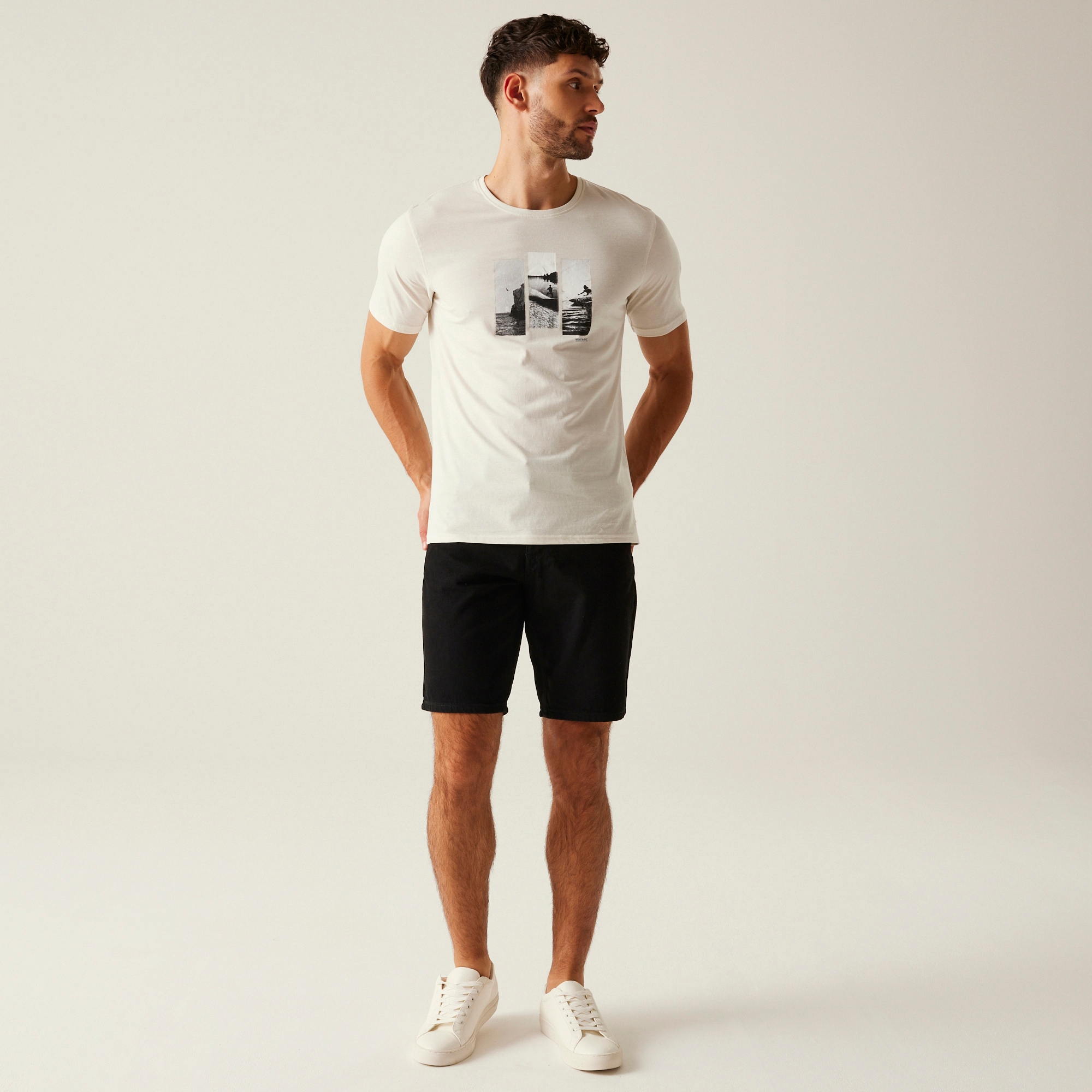 Men's Cline IX T-Shirt | Stone White Photo