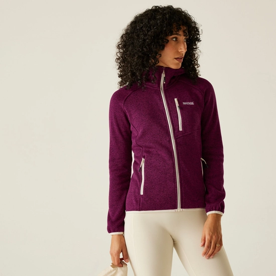 Women's Newhill II Hooded Fleece | Beaujolais Light Vanilla