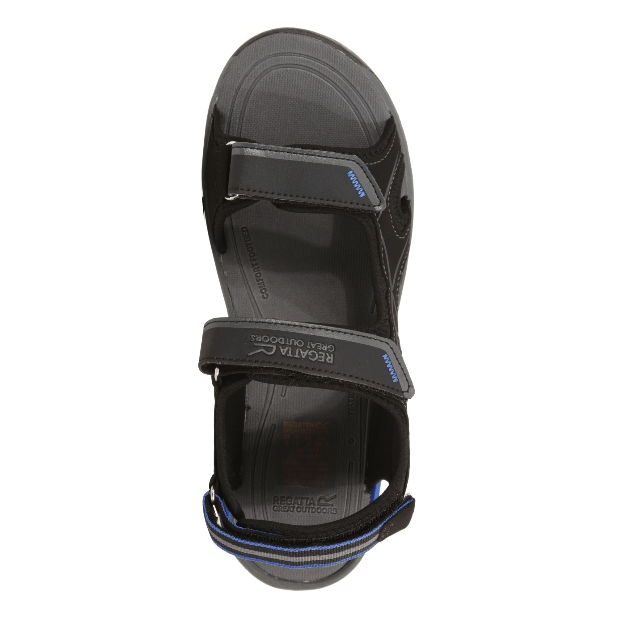 Men's Kota Drift Lightweight Walking Sandals | Black Nautical Blue Dark Grey