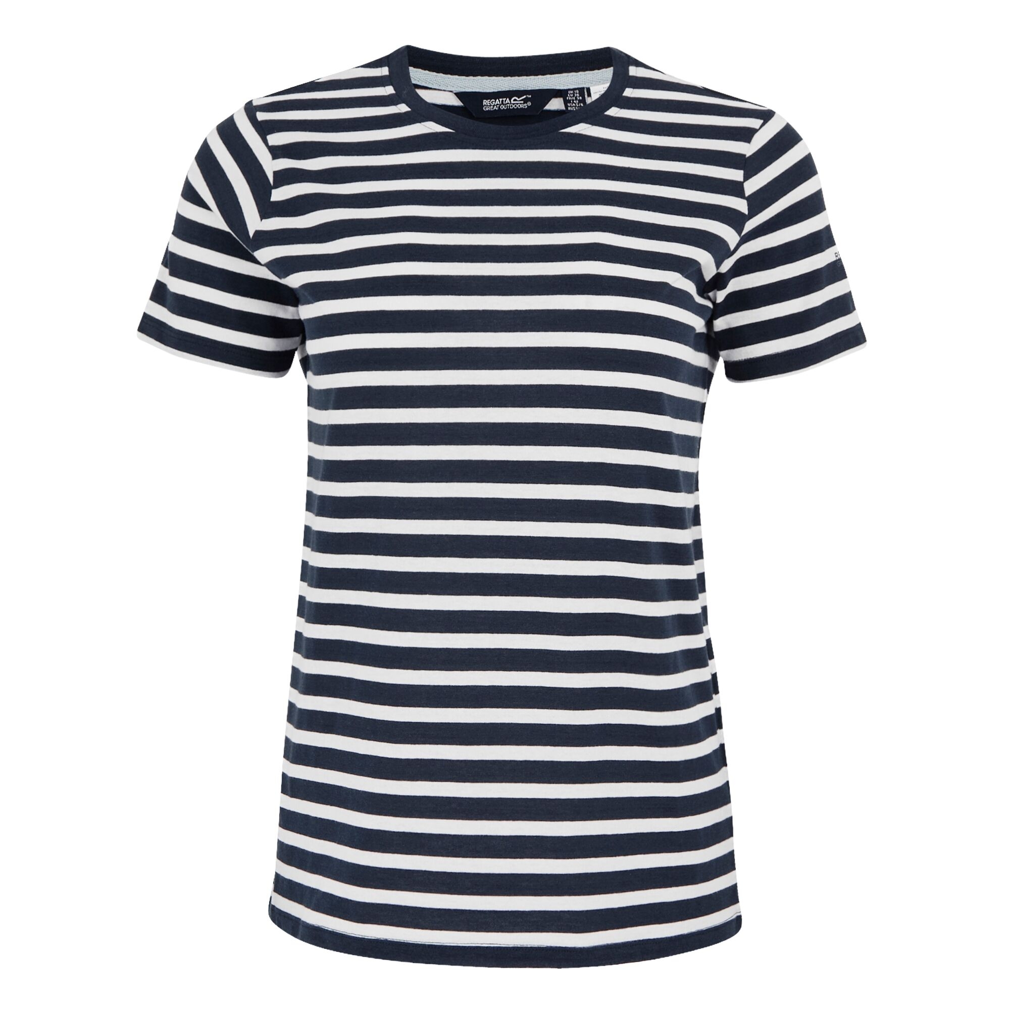 Women's Bayletta Short Sleeve T-Shirt | Navy White Stripe
