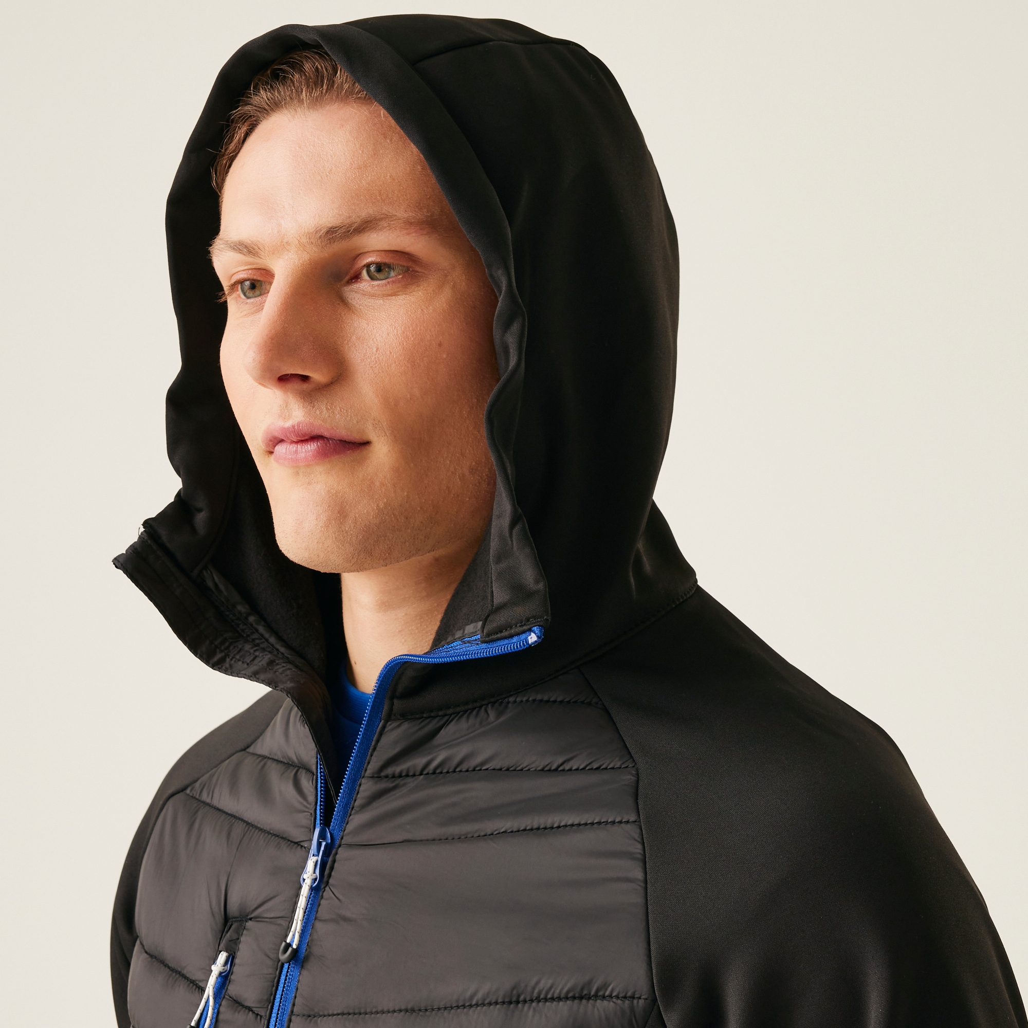 Men's Navigate Hybrid Jacket | Black New Royal