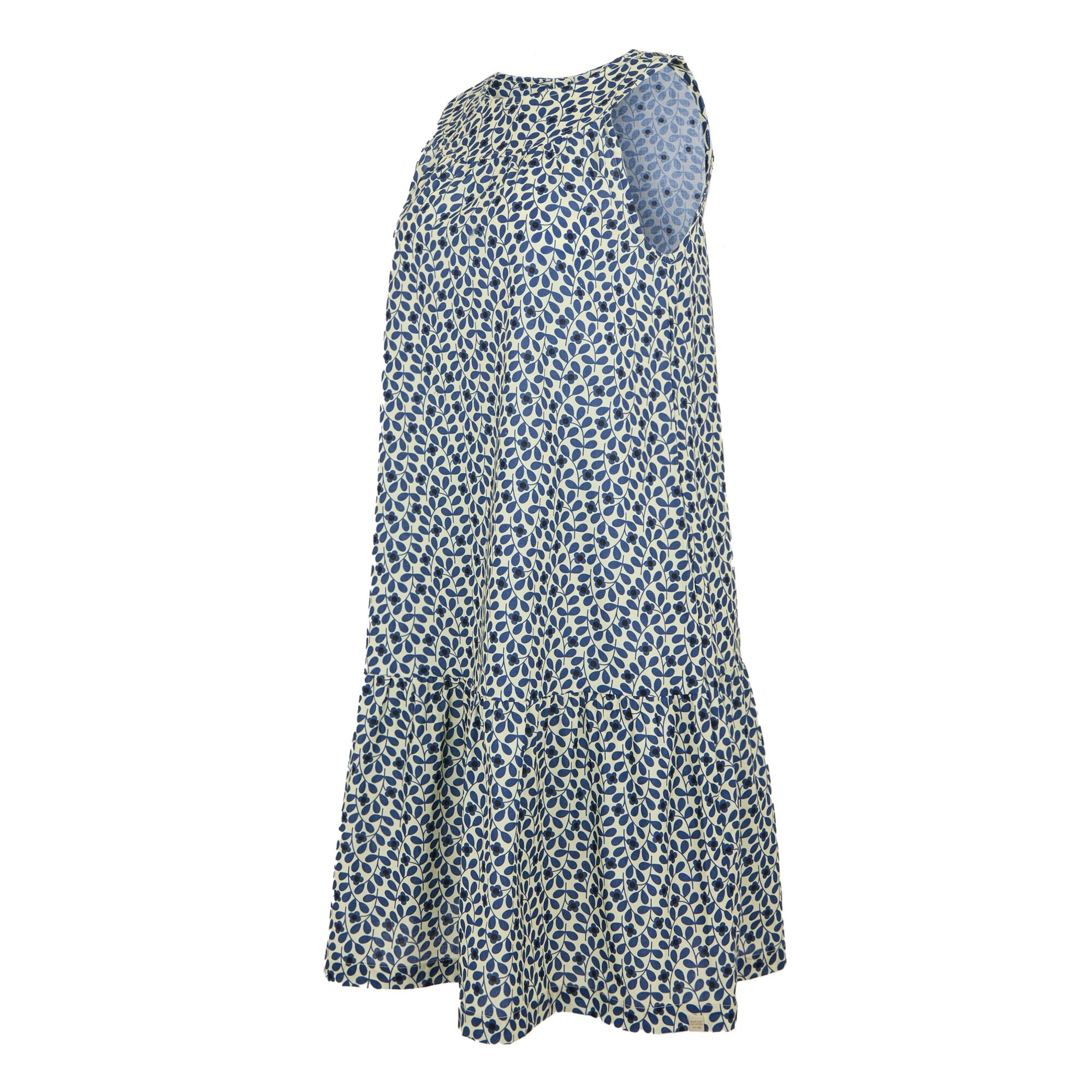 Orla Kiely Summer Sleeveless Dress II | Jasmine Flower Blue