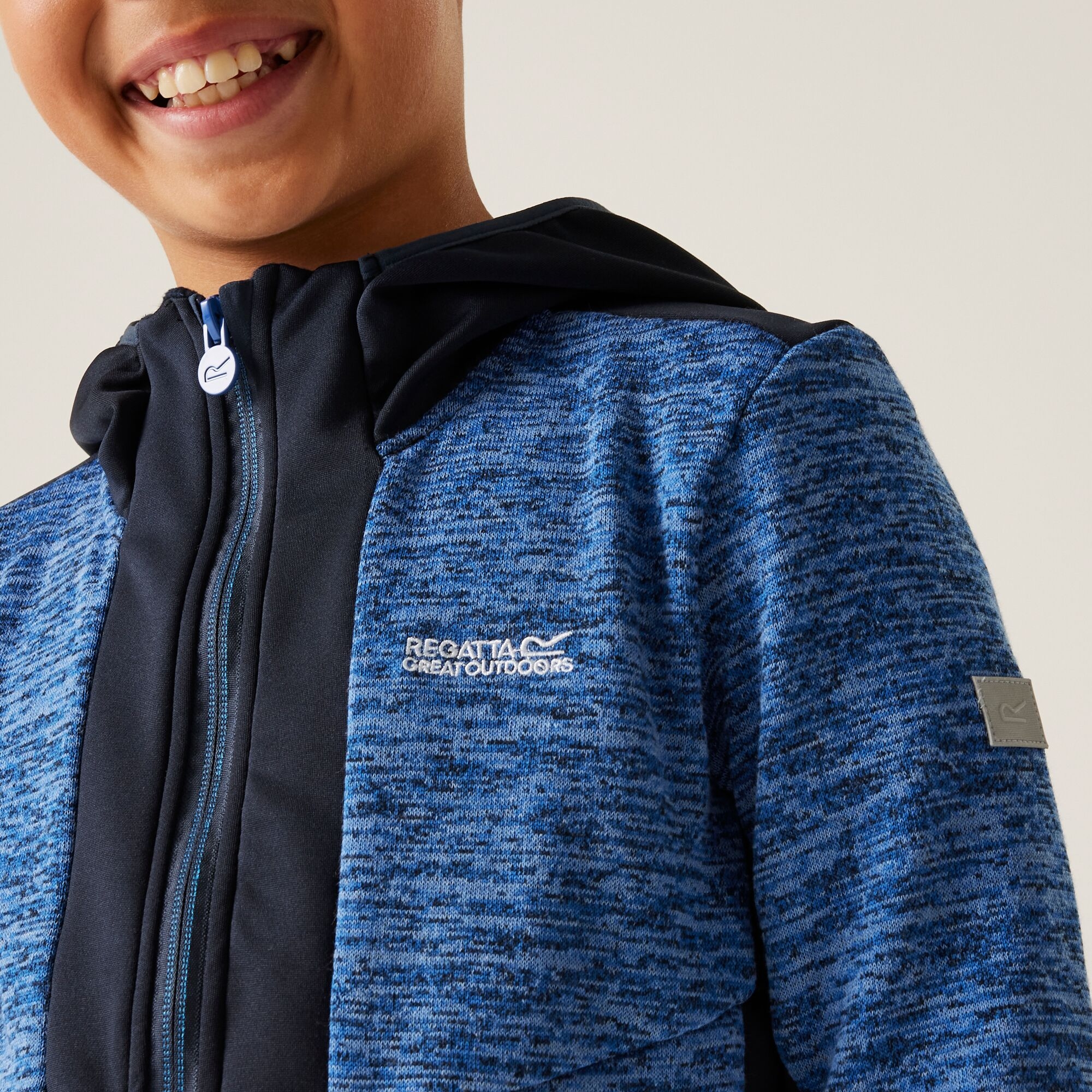 Kids' Dissolver X Full Zip Fleece | Olympian Blue Navy