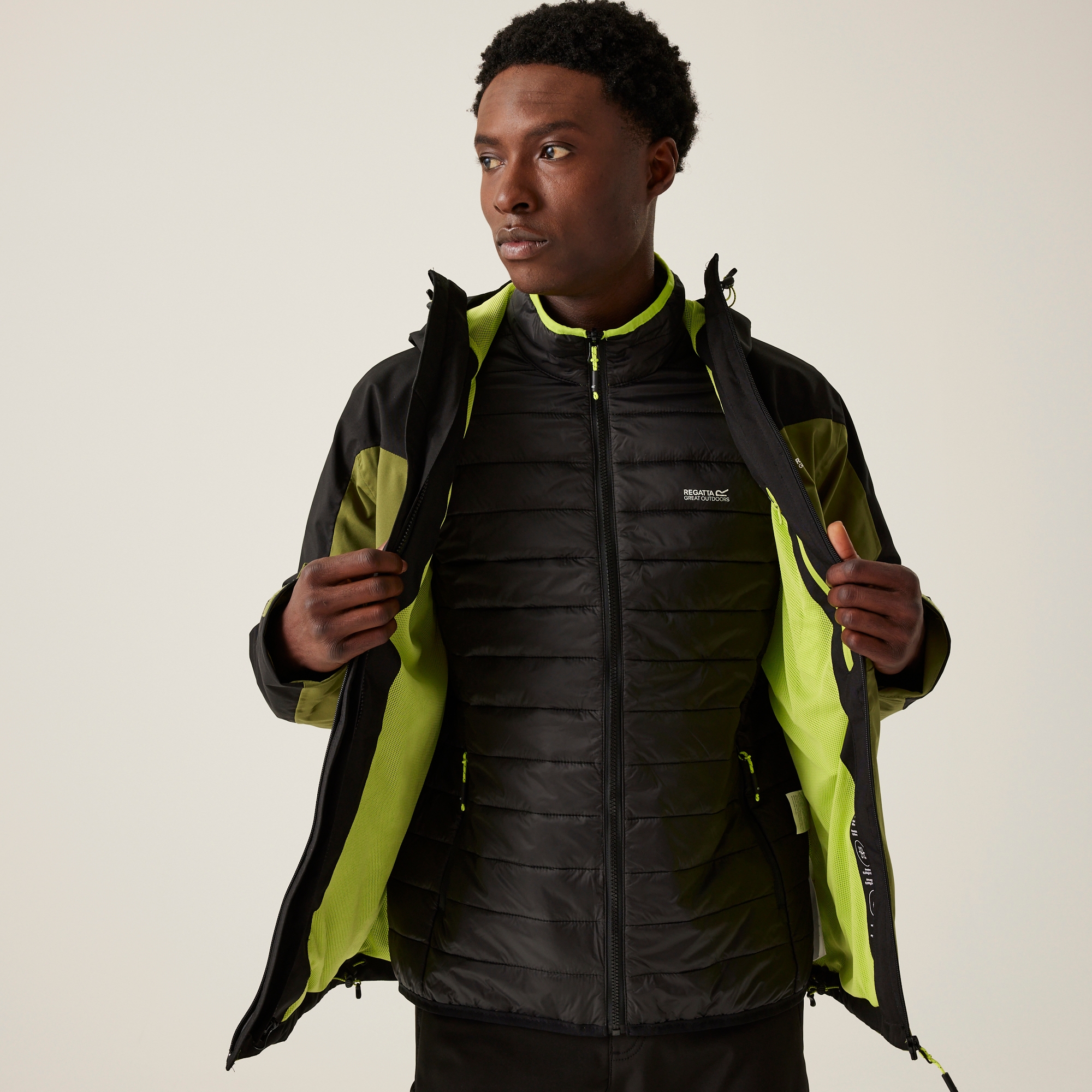 Men's Wentwood IX 3-in-1 Jacket | Nephrite Green Black