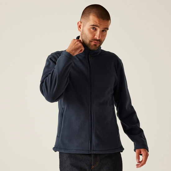 Men's Micro Lightweight Full Zip Fleece | Black