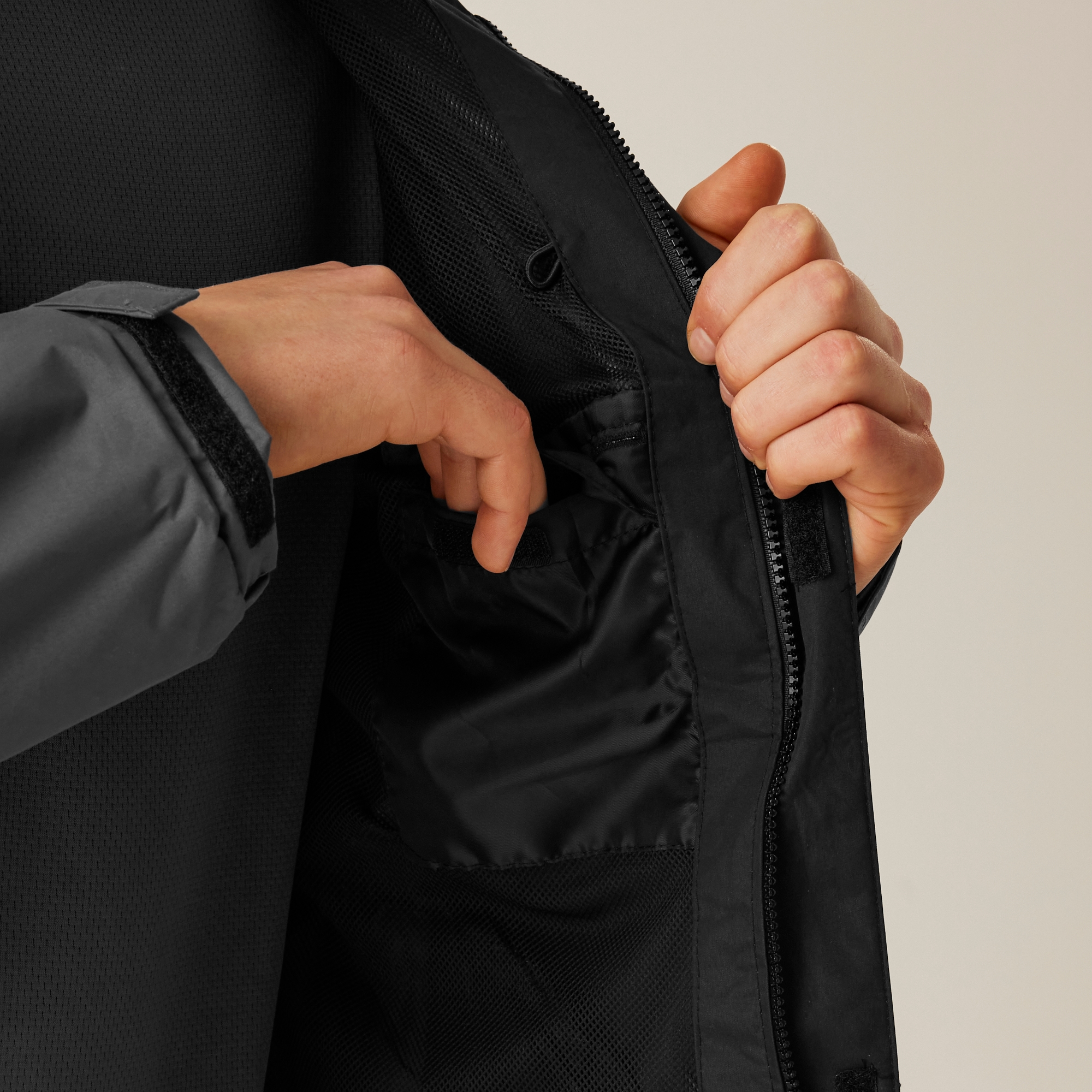 Men's Ardmore Shell Jacket | Seal Grey Black