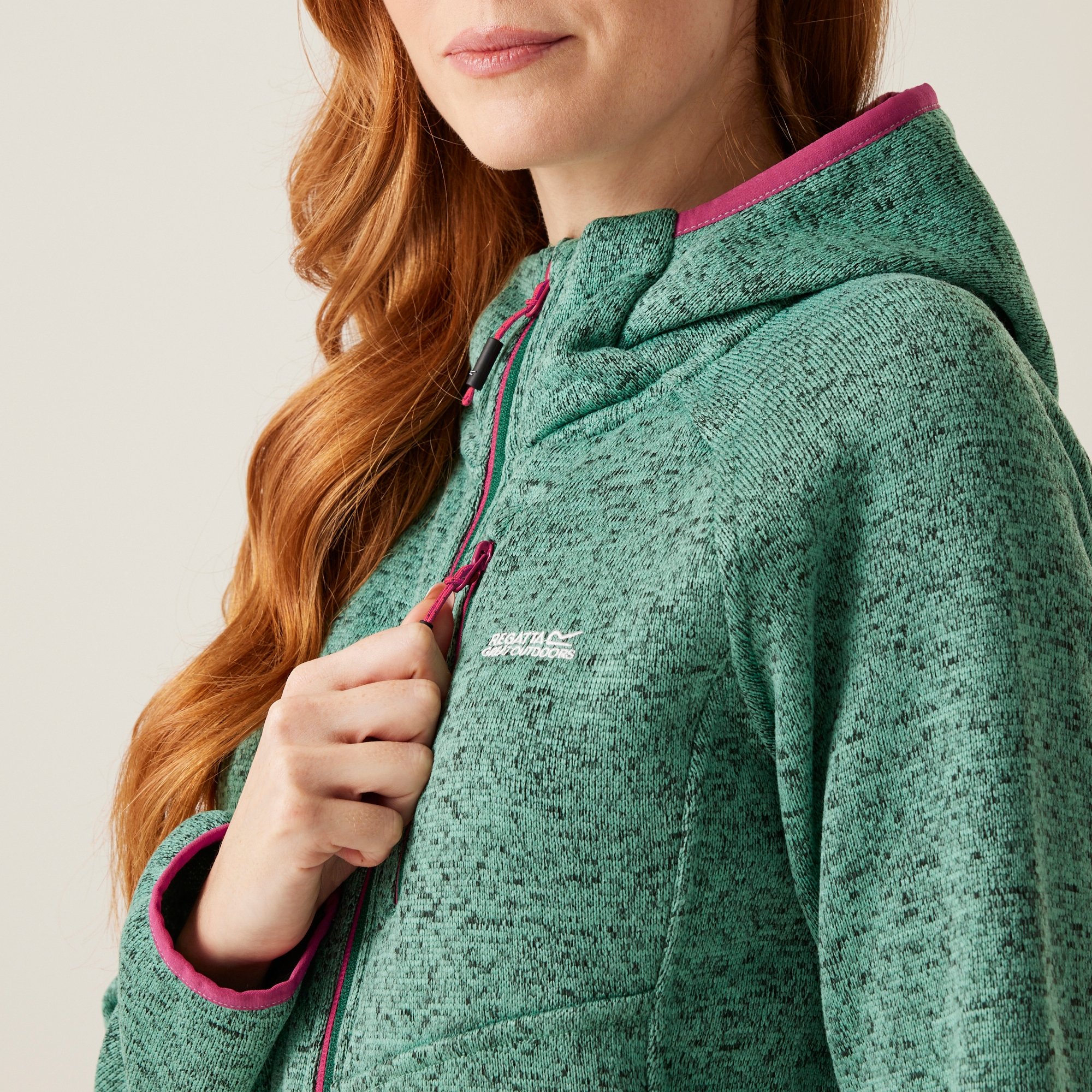 Women's Newhill Hooded Fleece | Dusty Green