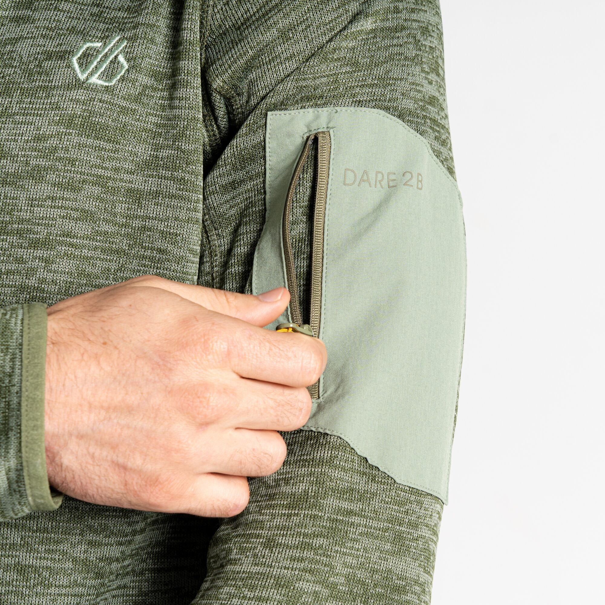 Men's Torrek Mountain Zip Through Fleece | Olivine Green