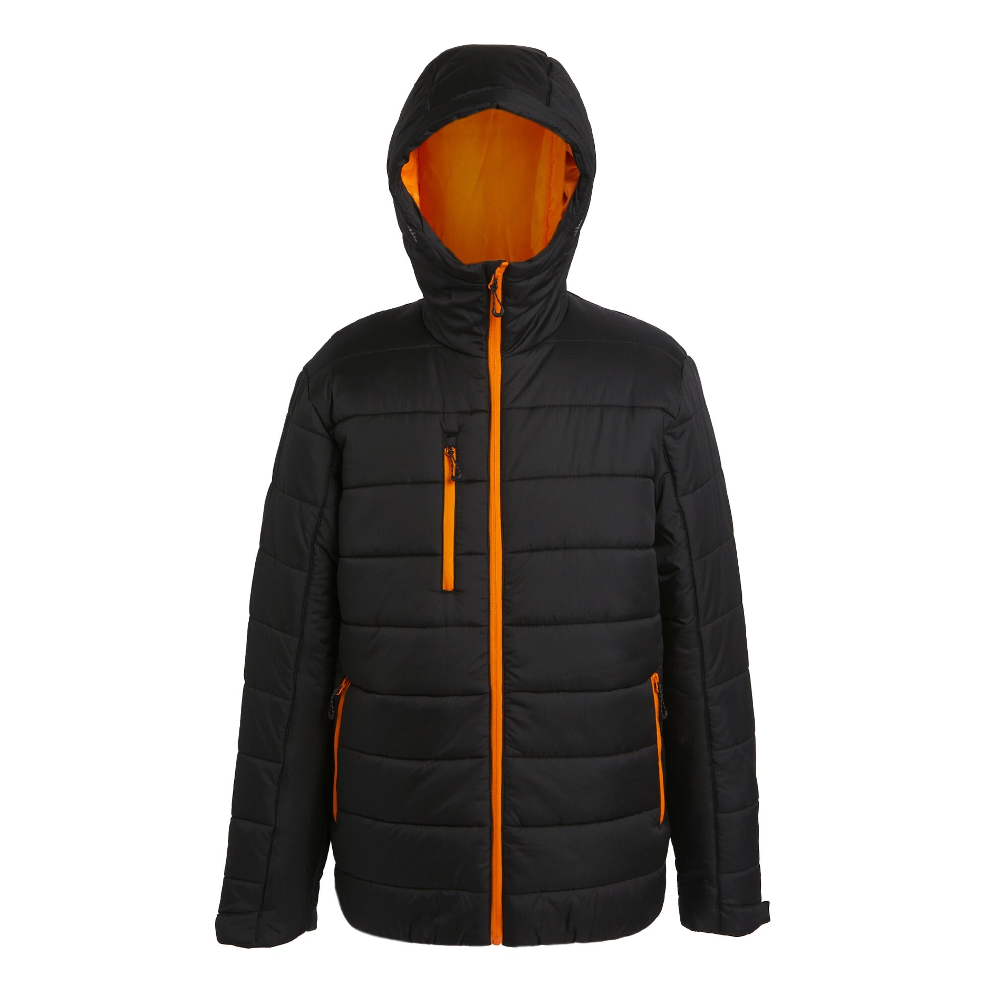 Men's Navigate Thermal Jacket | Black Orange Pop