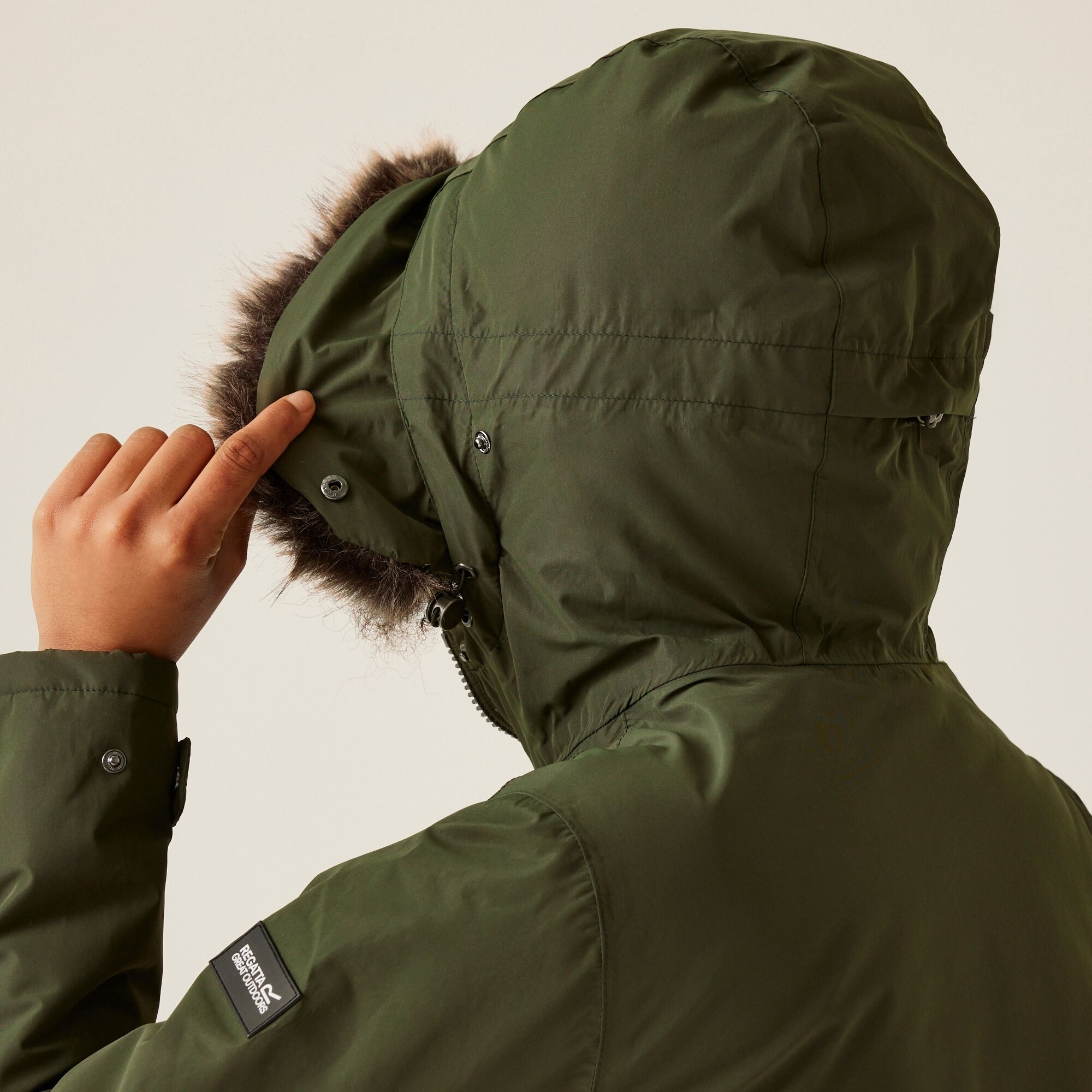 Women's Sabinka II Fur Trim Parka Jacket | Dark Khaki