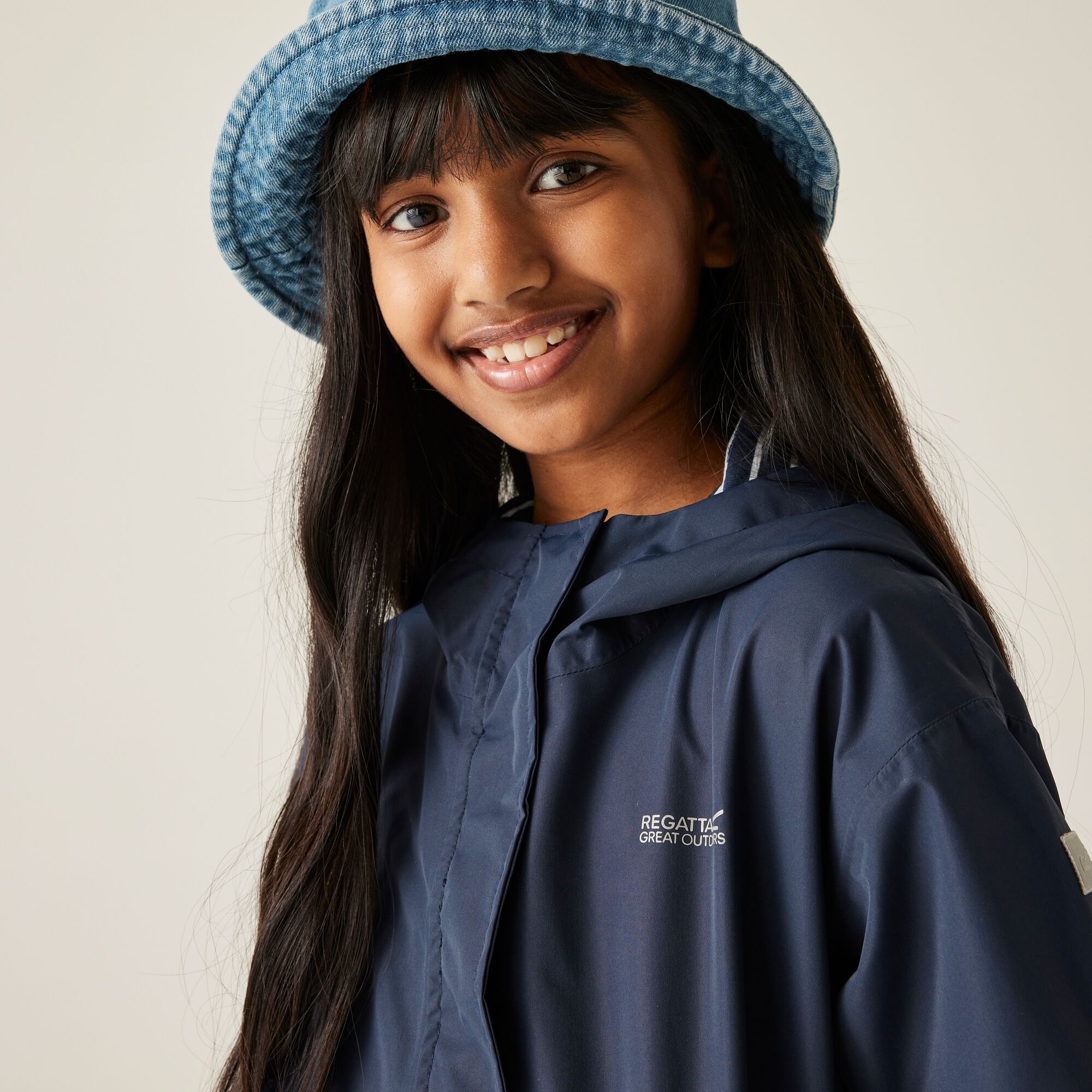 Kids' Ballina Waterpoof Jacket | Navy Navy White Stripe