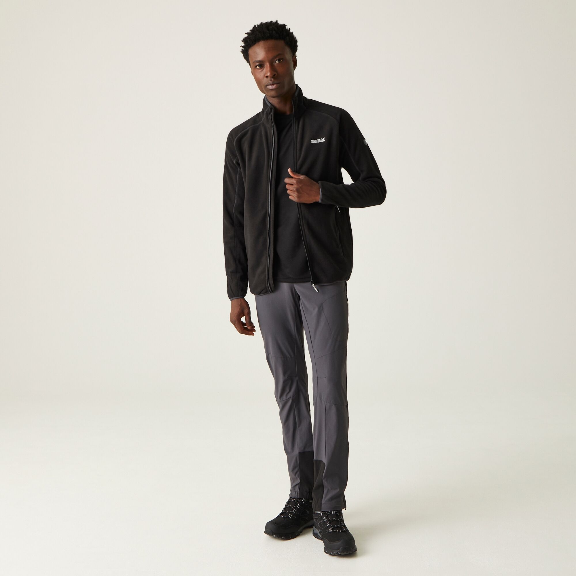 Men's Hadfield Full Zip Fleece | Black